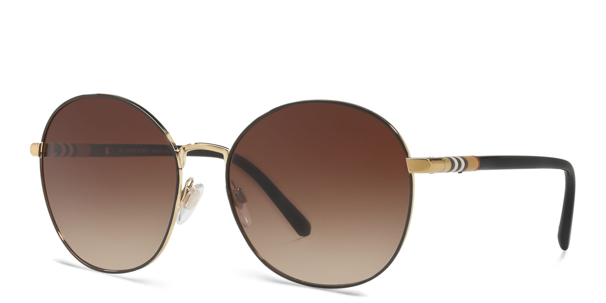 BURBERRY Round Sunglasses in Black – Product Photo 2