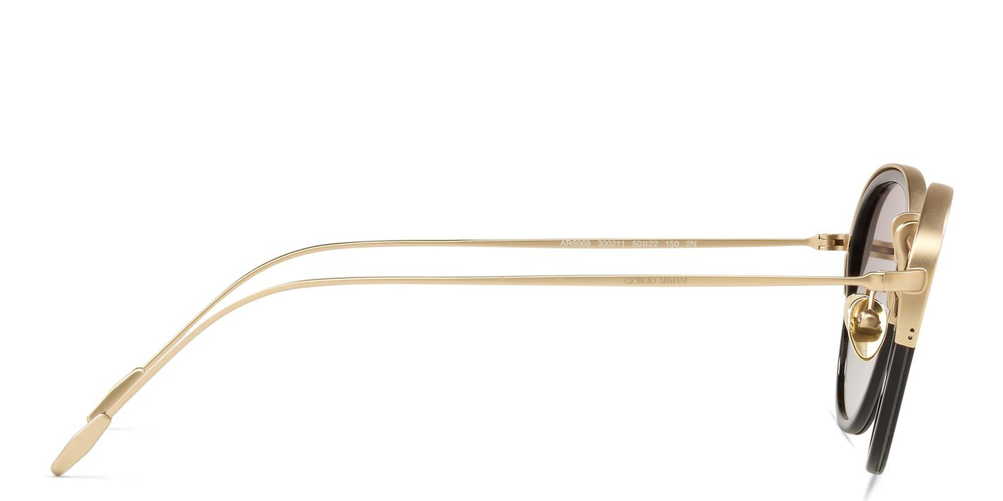 GIORGIO ARMANI Round Sunglasses in Pale Gold – Product Photo 3