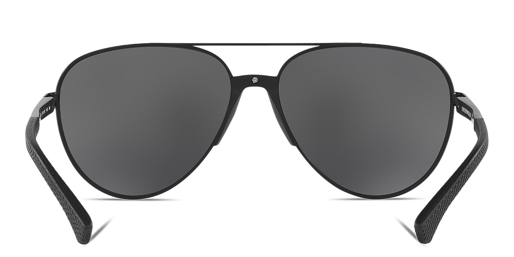 Emporio Armani Pilot Sunglasses in Matte Black – Product Photo 4