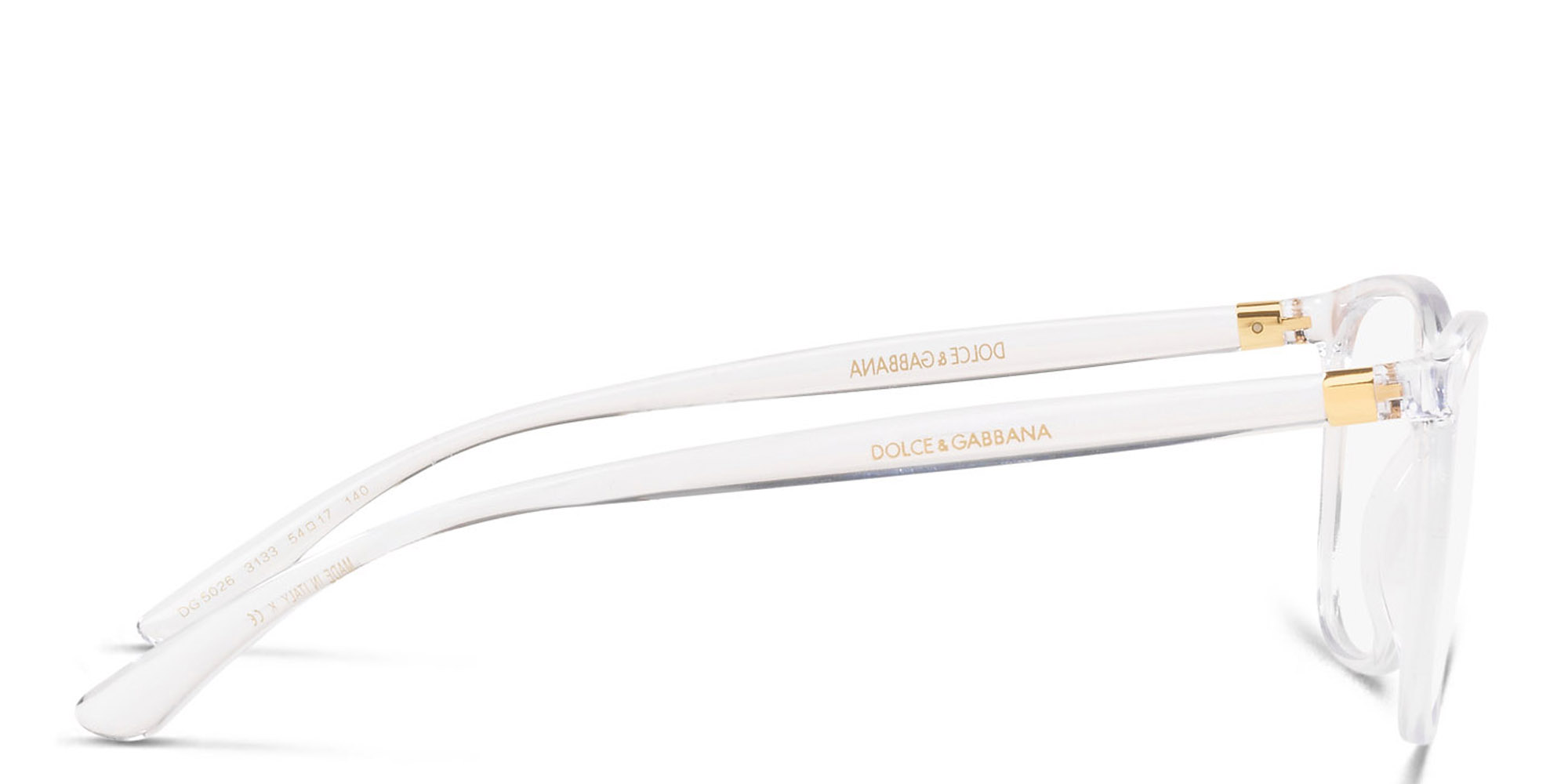 Dolce & Gabbana Rectangle Eyeglasses in Clear – Product Photo 3