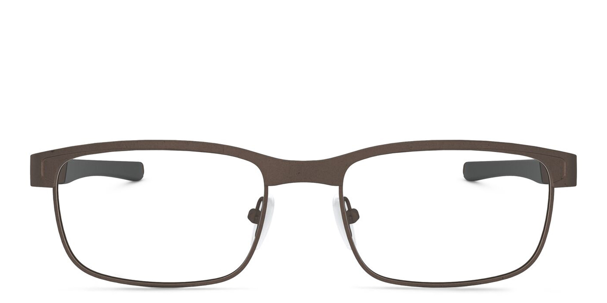 Oakley Surface Plate™ Rectangle Eyeglasses in Pewter – Product Photo 1