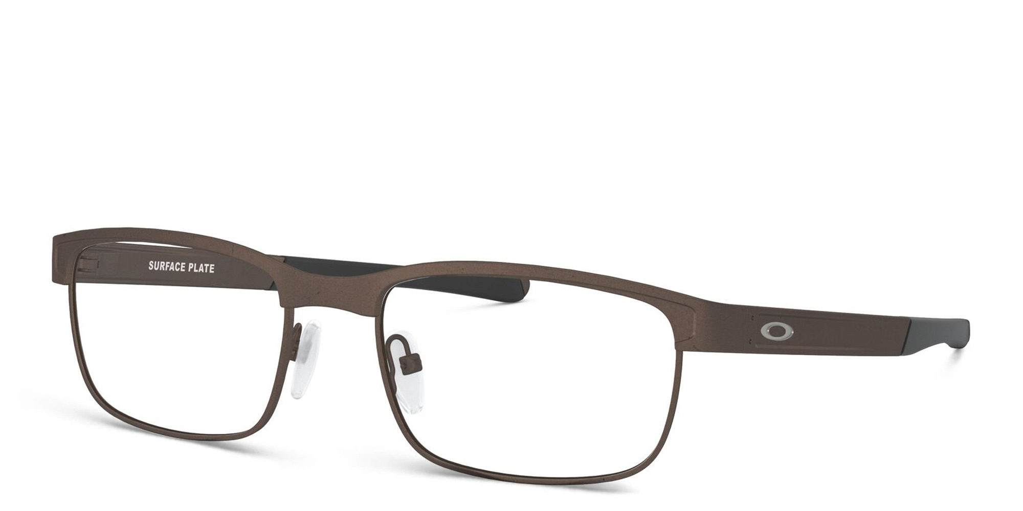 Oakley Surface Plate™ Rectangle Eyeglasses in Pewter – Product Photo 2