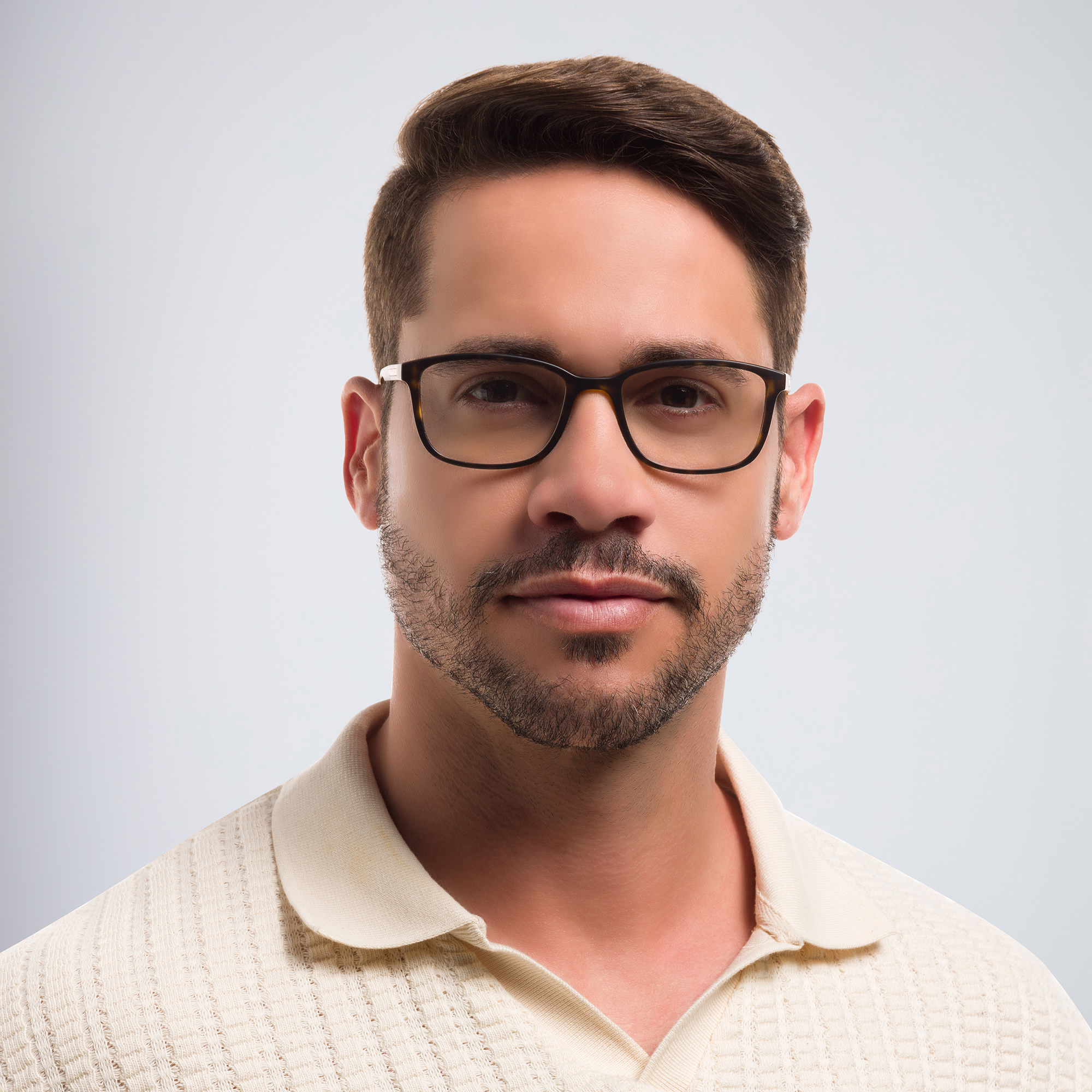 Prada Linea Rossa Rectangle Eyeglasses in Havana Rubber – Product Photo 6