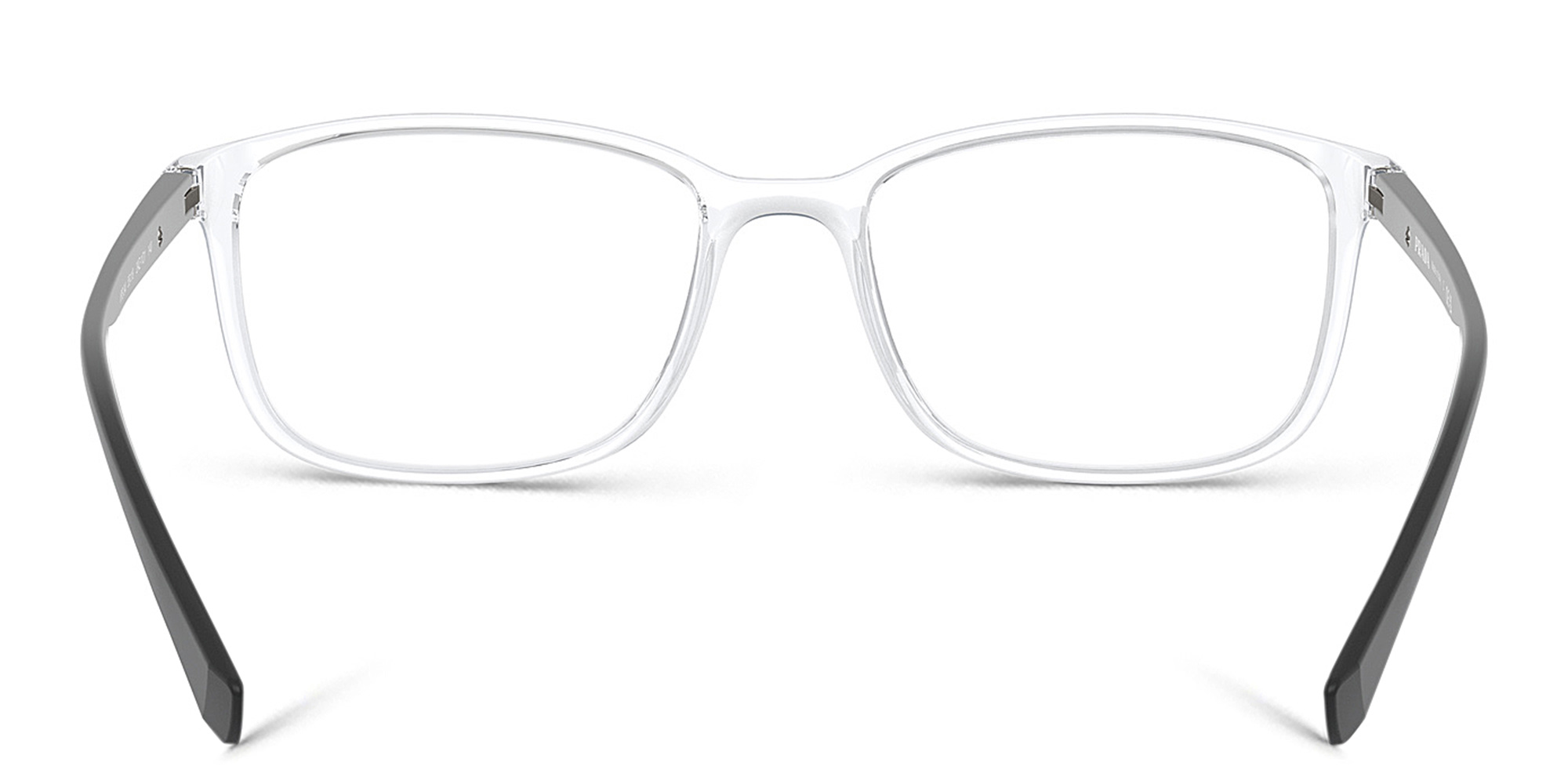 Prada Linea Rossa Rectangle Eyeglasses in Transparent – Product Photo 4