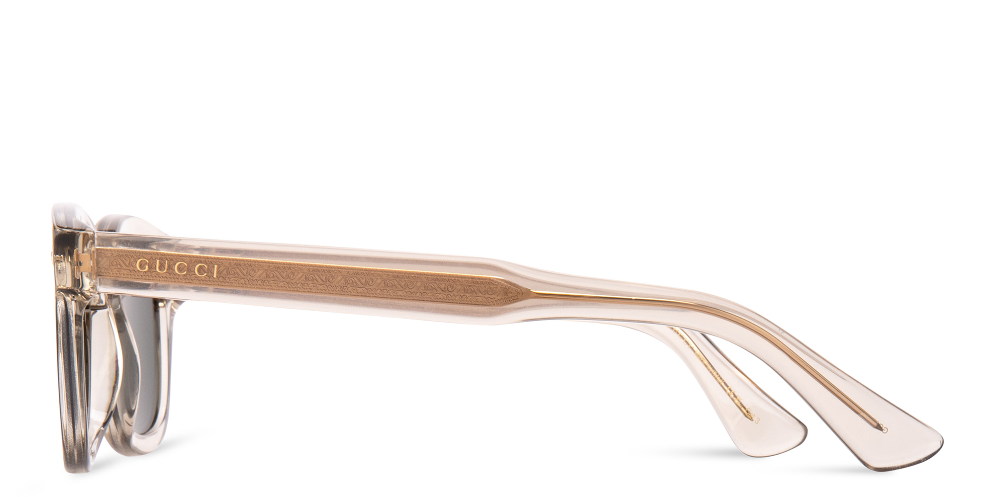 نظارات شمسية مربّعة للجنسين من غوتشي بلون بني - صورة المنتج 3