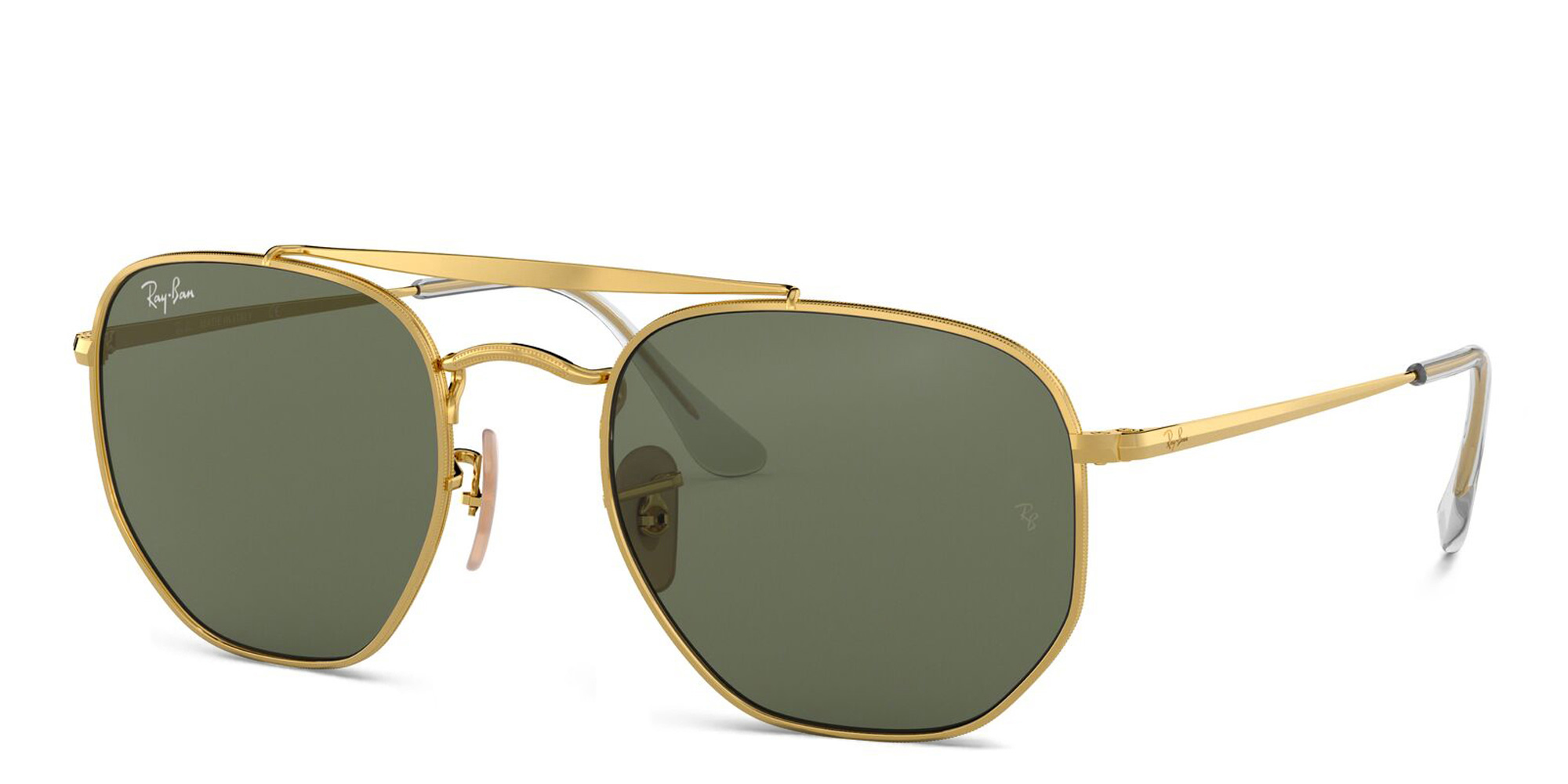 Ray-Ban Marshal Irregular Sunglasses in Polished Arista Gold – Product Photo 2