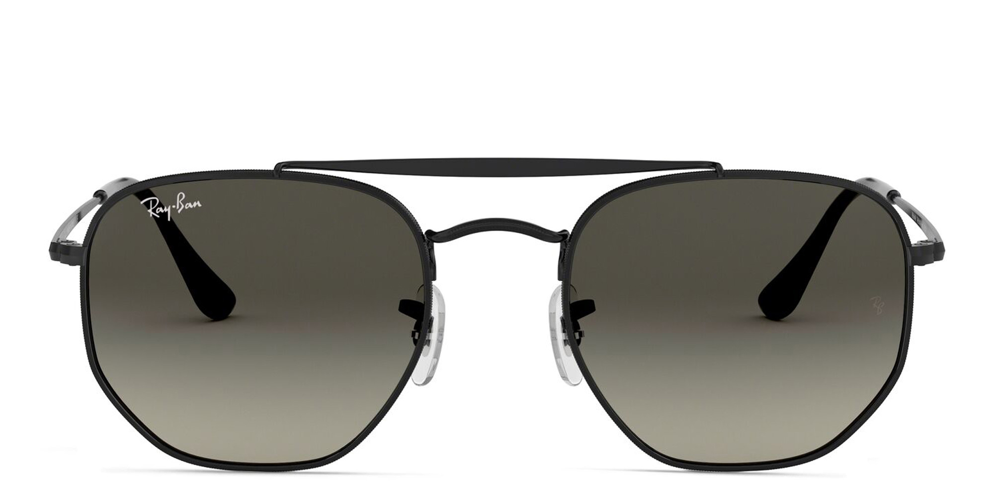 Ray-Ban The Marshal Unisex Hexagonal Irregular Sunglasses in Black – Product Photo 1