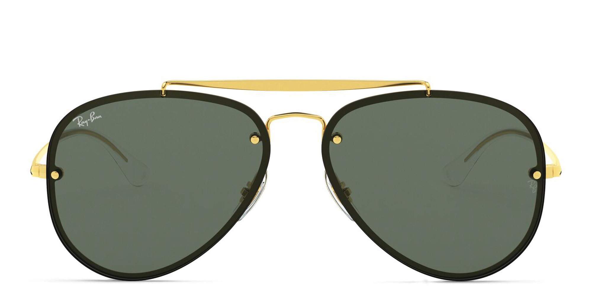 Ray-Ban Blaze Aviator Unisex Rimless Sunglasses in Gold – Product Photo 1