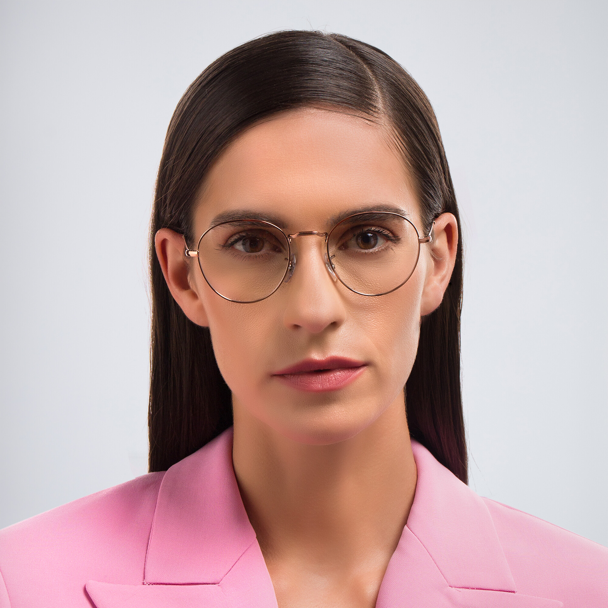 Ray-Ban David Unisex Panthos Eyeglasses in Copper – Product Photo 5