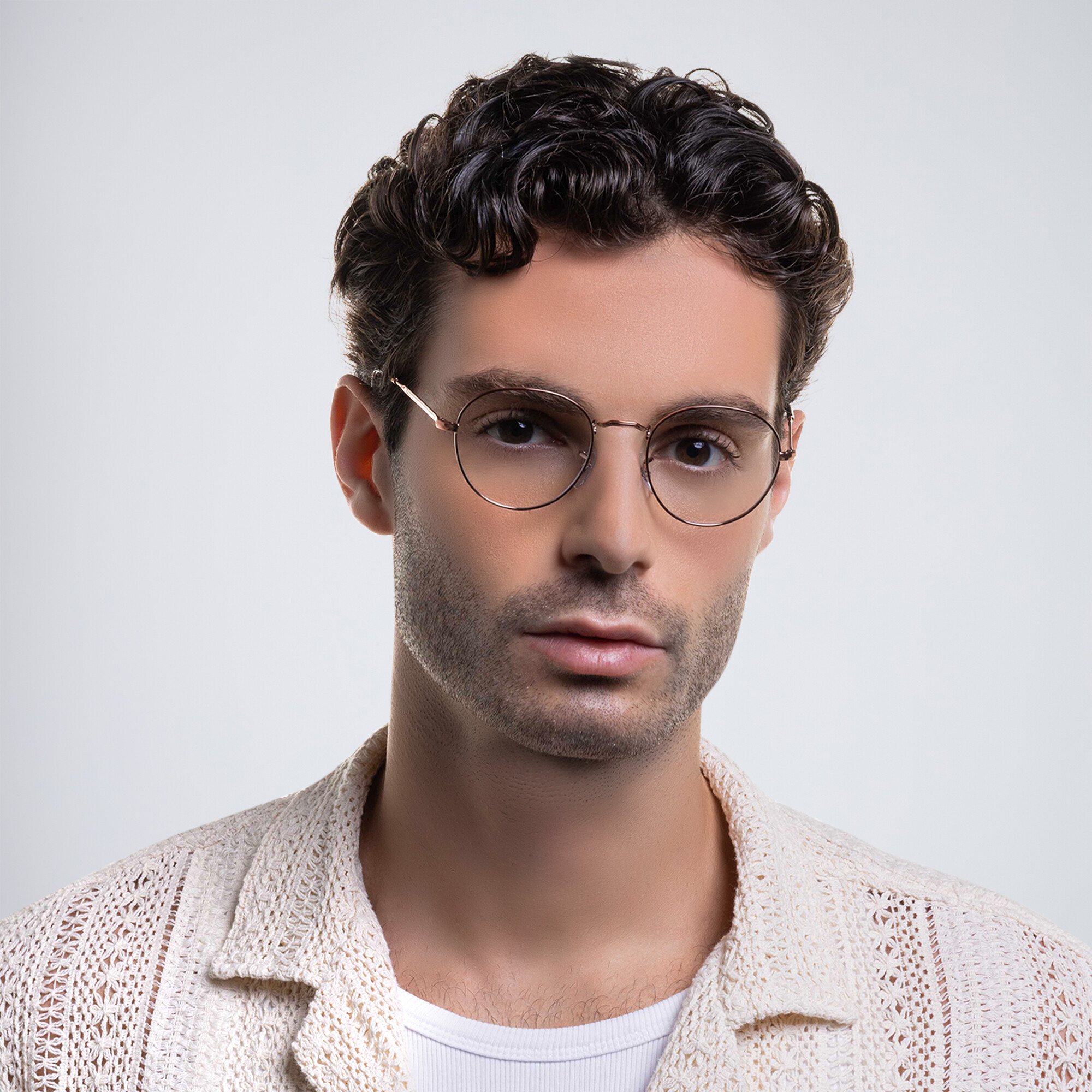 Ray-Ban David Unisex Panthos Eyeglasses in Copper – Product Photo 10