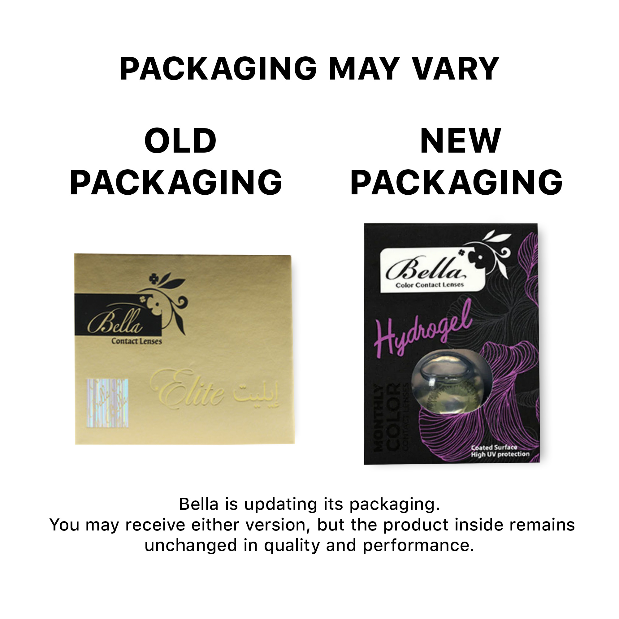 Bella ELITE Monthly Color Contact Lenses - Silky Gold – Product Photo 3