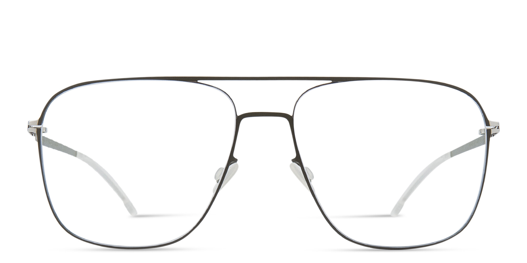 MYKITA Steen Wide Aviator Eyeglasses in Black – Product Photo 1