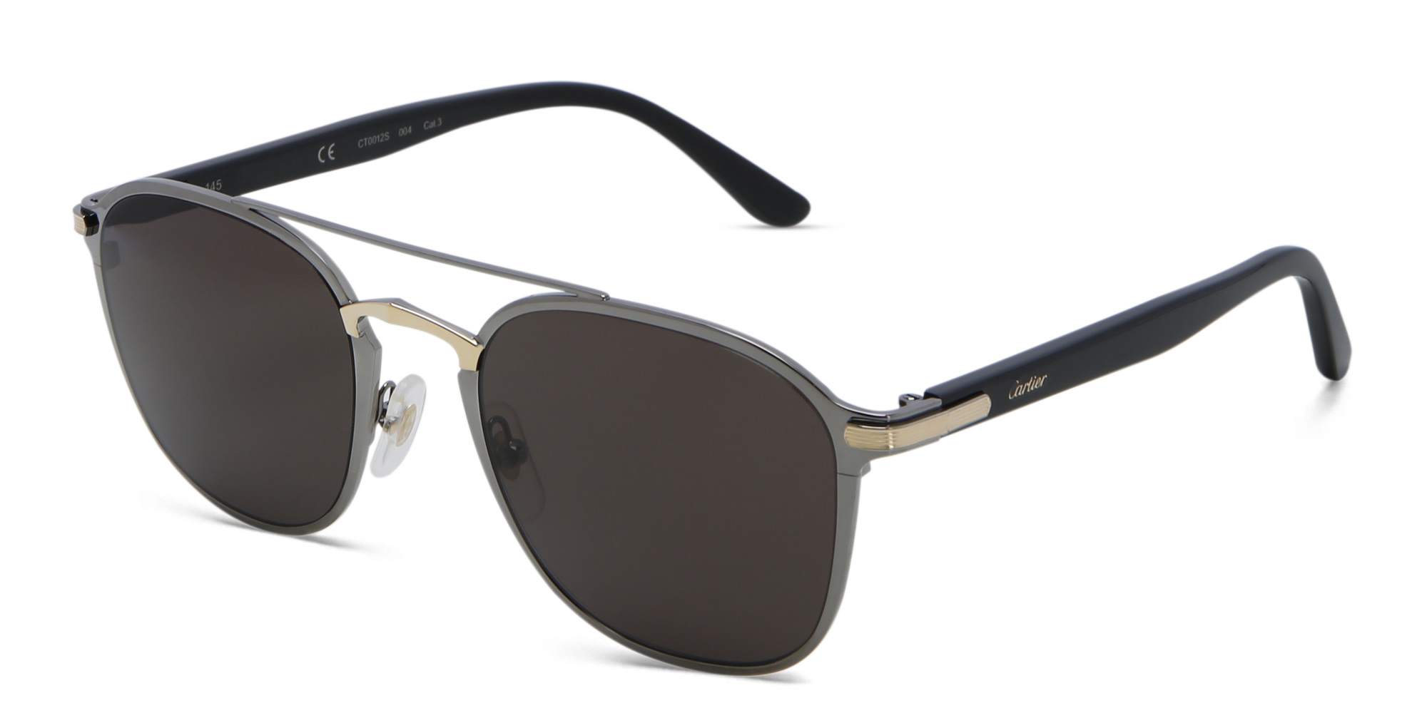 نظارات شمسية سينياتور سي دو كارتييه للجنسين من كارتييه بلون رمادي - صورة المنتج 2