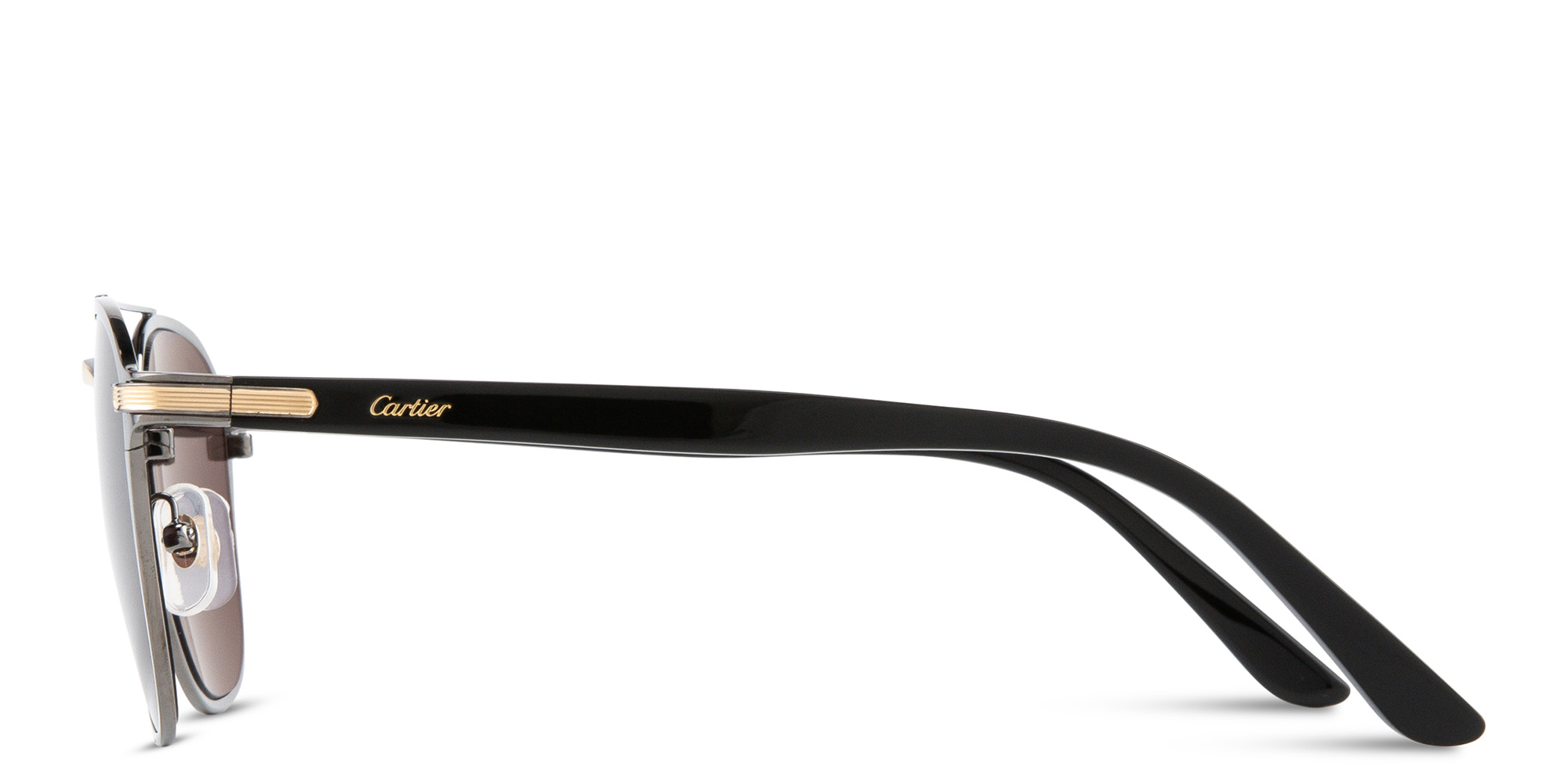 Cartier Signature 'C'de Cartier Unisex Sunglasses in Grey – Product Photo 4