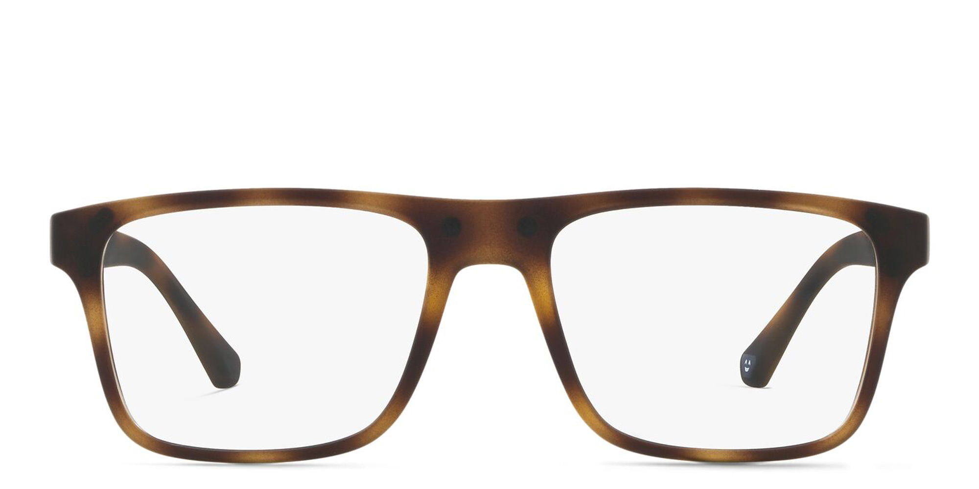 Emporio Armani Rectangle Eyeglasses in Brown – Product Photo 1