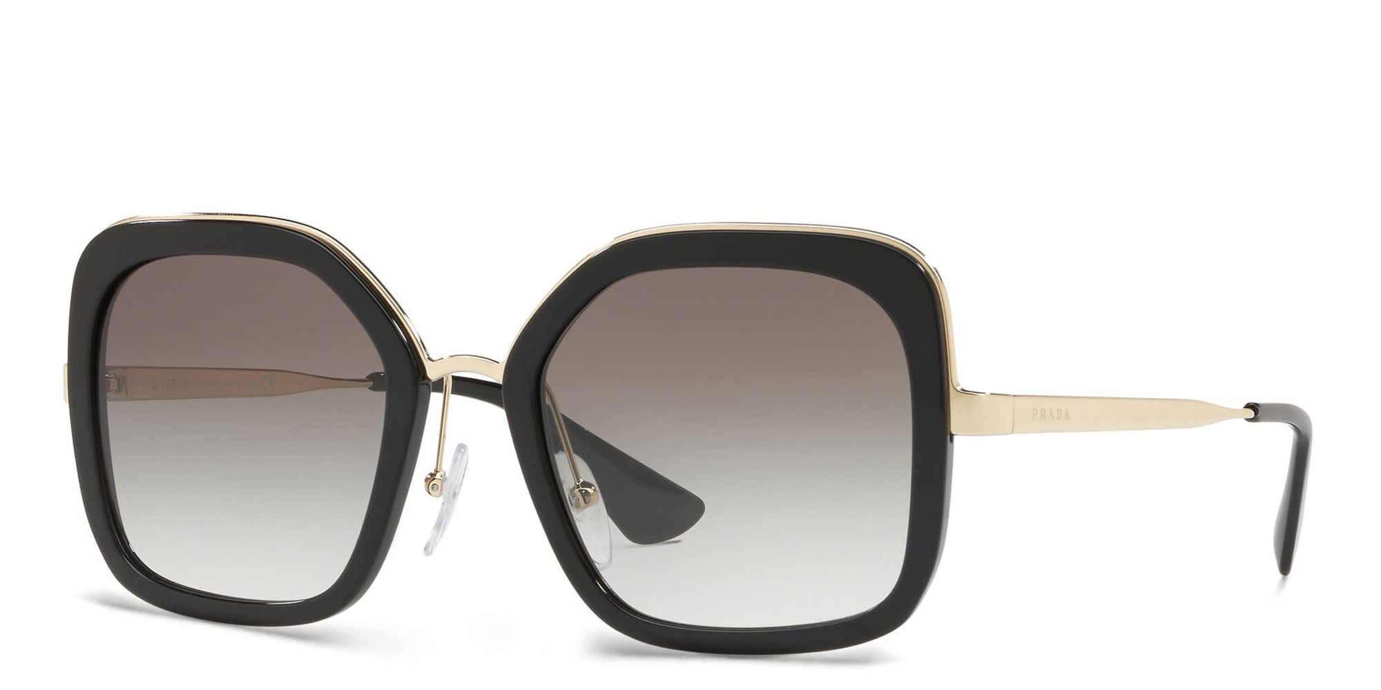 PRADA Square Sunglasses in Black – Product Photo 2
