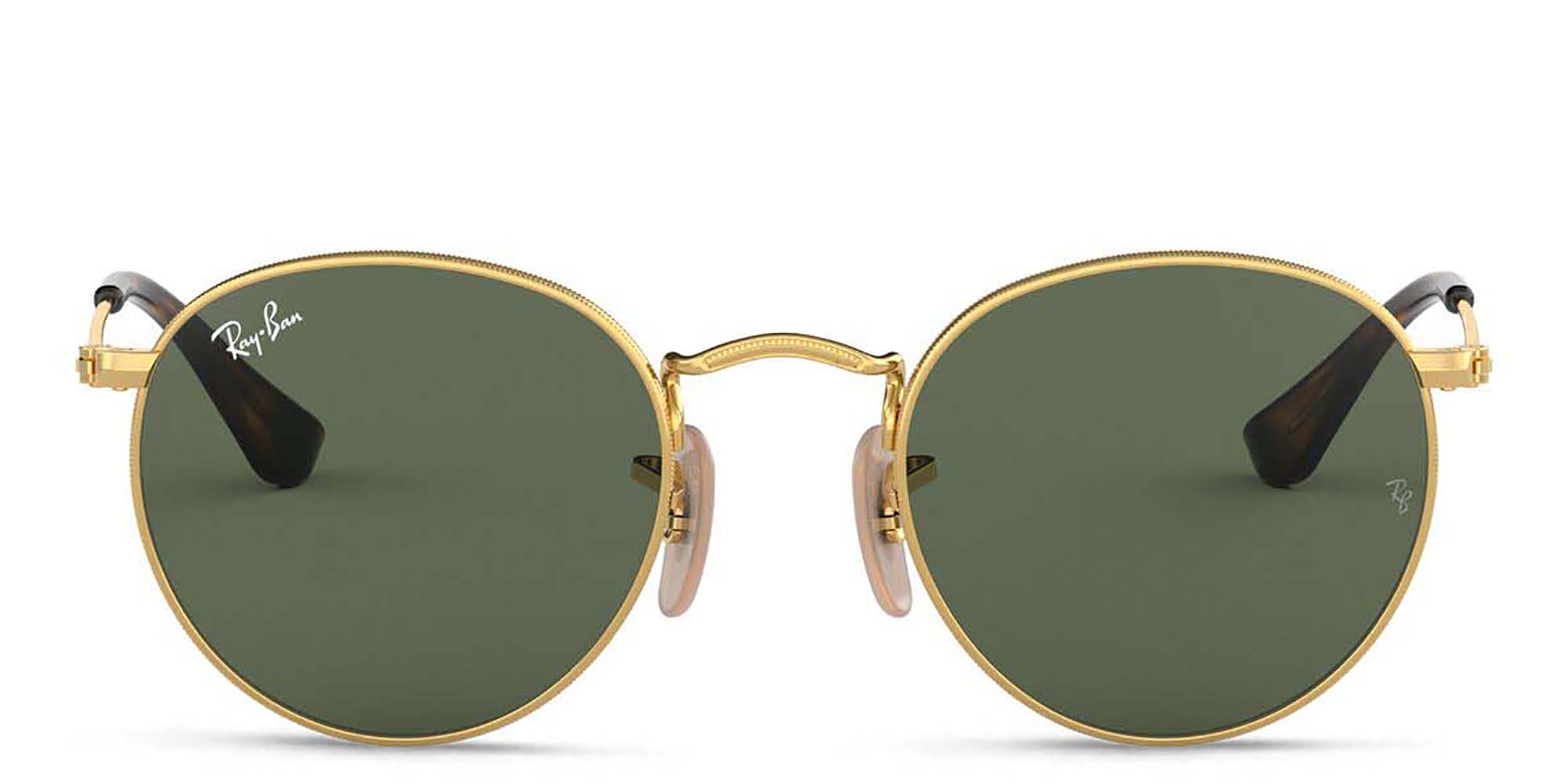 Ray-Ban Junior Kids Round Sunglasses in Gold – Product Photo 1