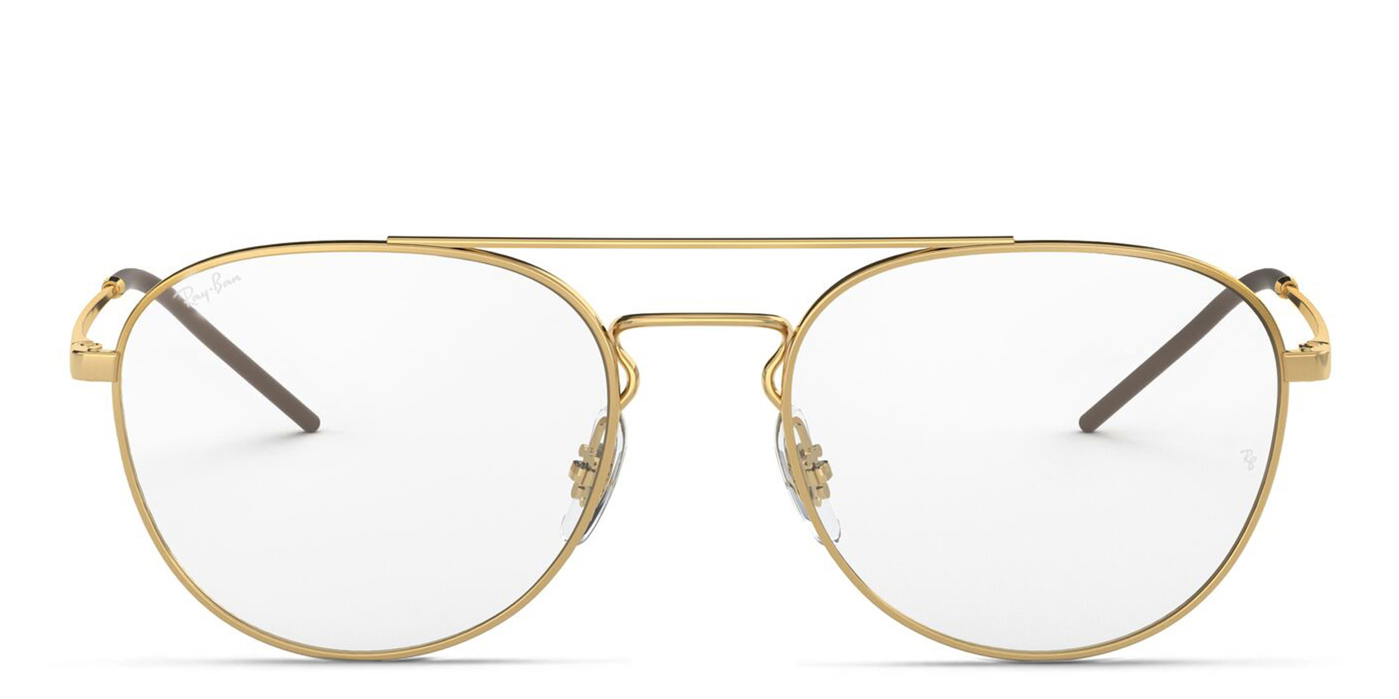 Ray-Ban Unisex Panthos Eyeglasses in Gold – Product Photo 1