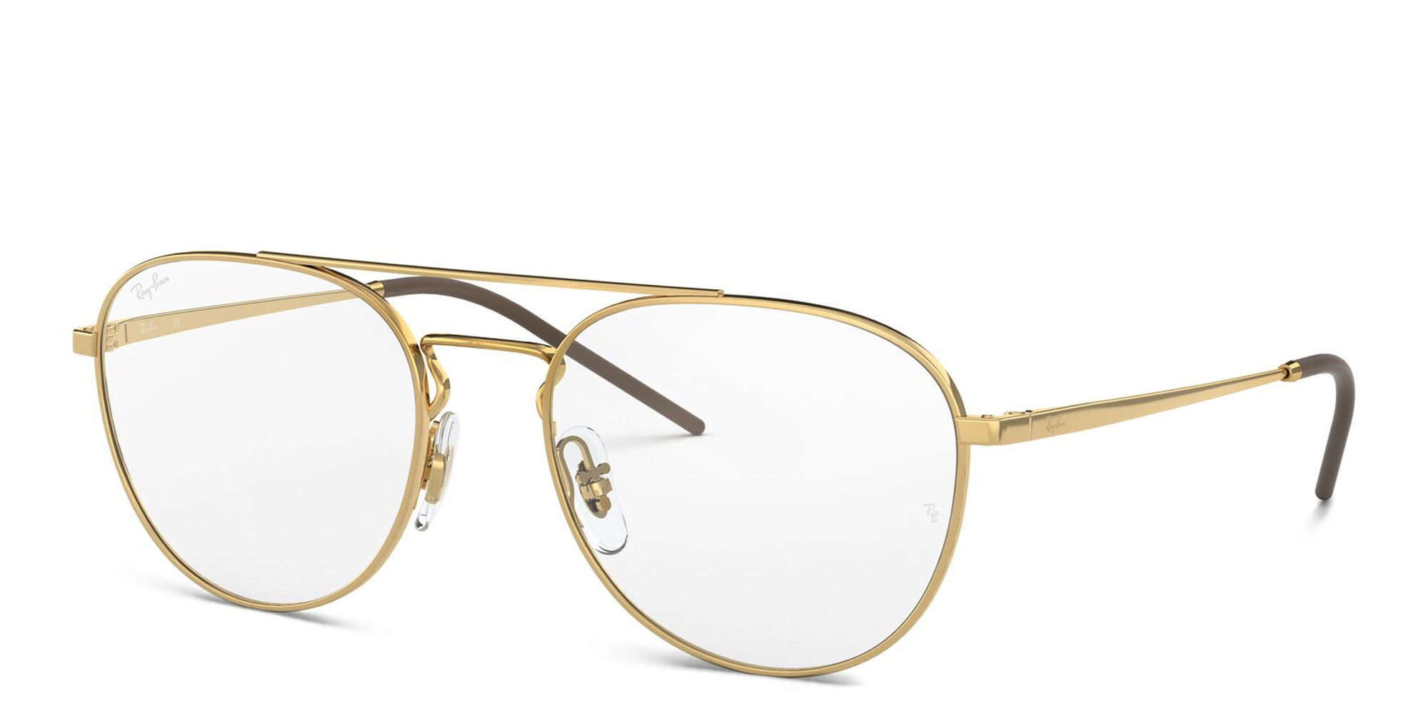 Ray-Ban Unisex Panthos Eyeglasses in Gold – Product Photo 2