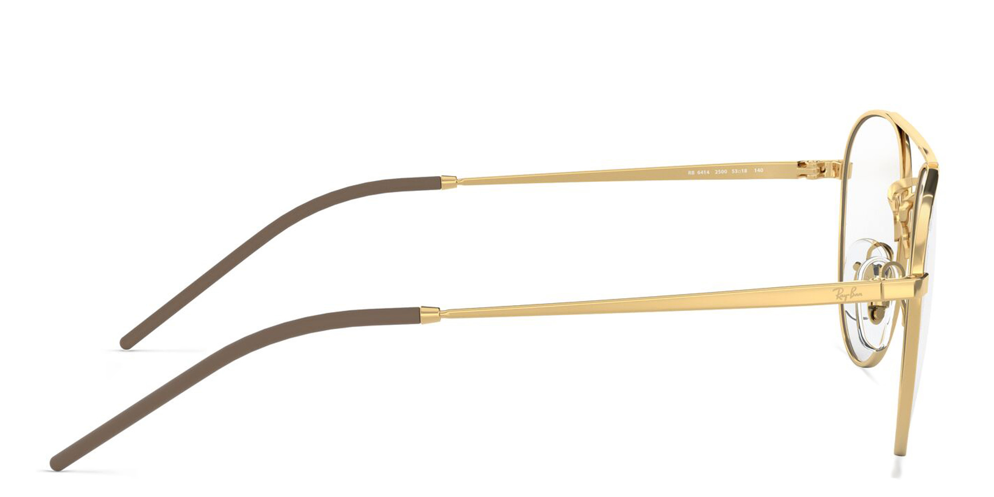 Ray-Ban Unisex Panthos Eyeglasses in Gold – Product Photo 3