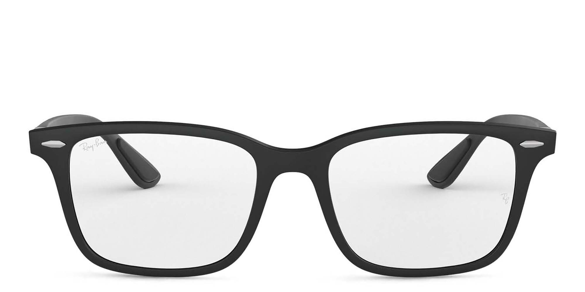 Ray-Ban Unisex Rectangle Eyeglasses in Black – Product Photo 1