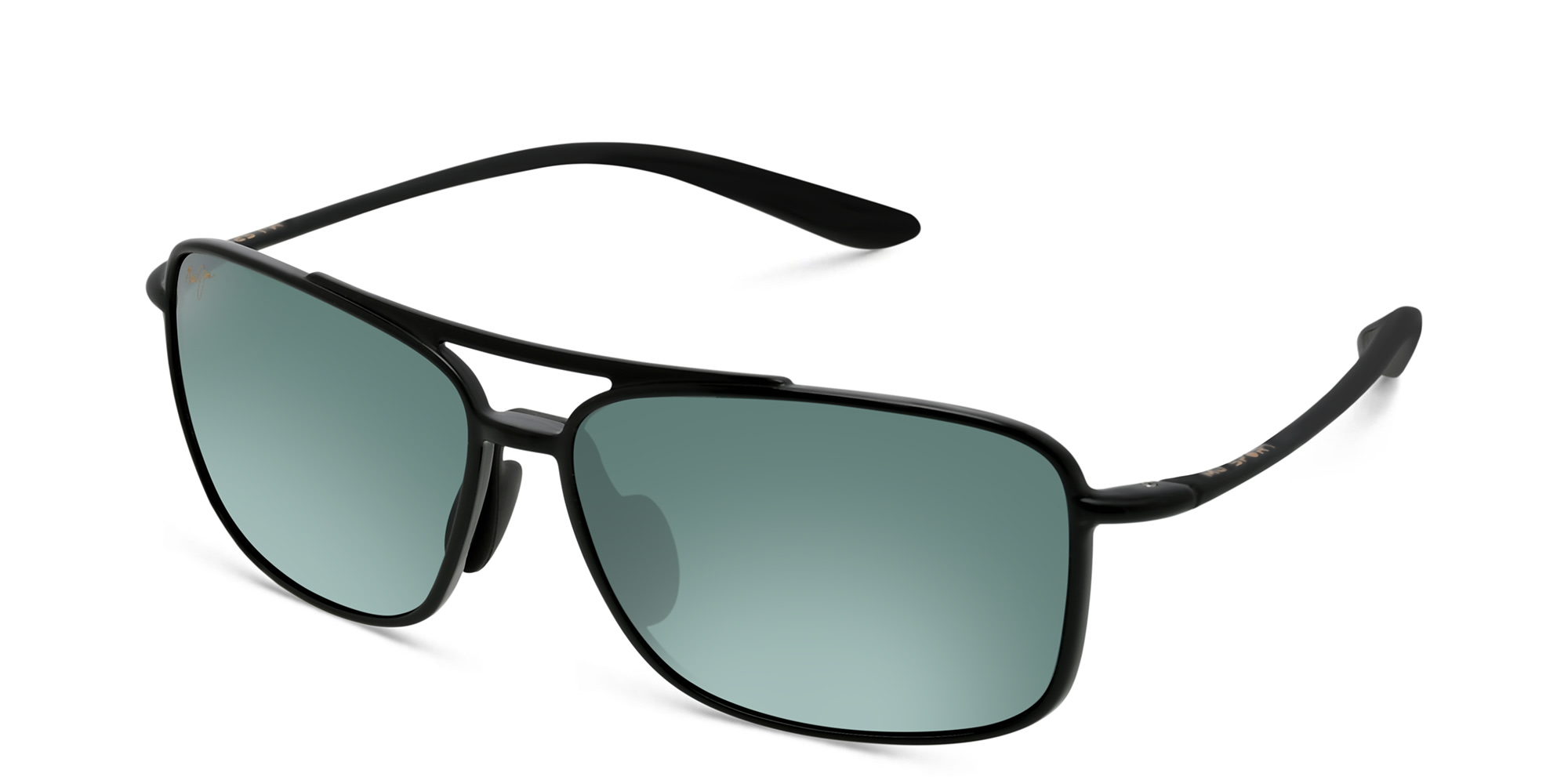 Maui Jim Kaupo Gap Unisex Aviator Sunglasses in Black – Product Photo 2
