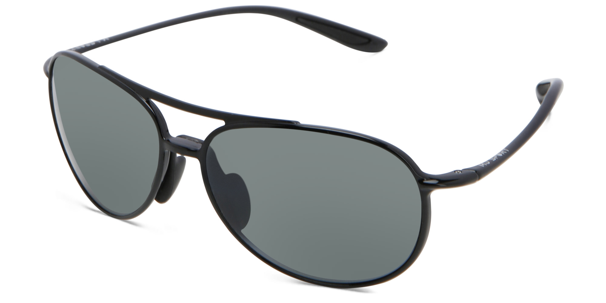Maui Jim Alelele Bridge Unisex Aviator Sunglasses in Black – Product Photo 2