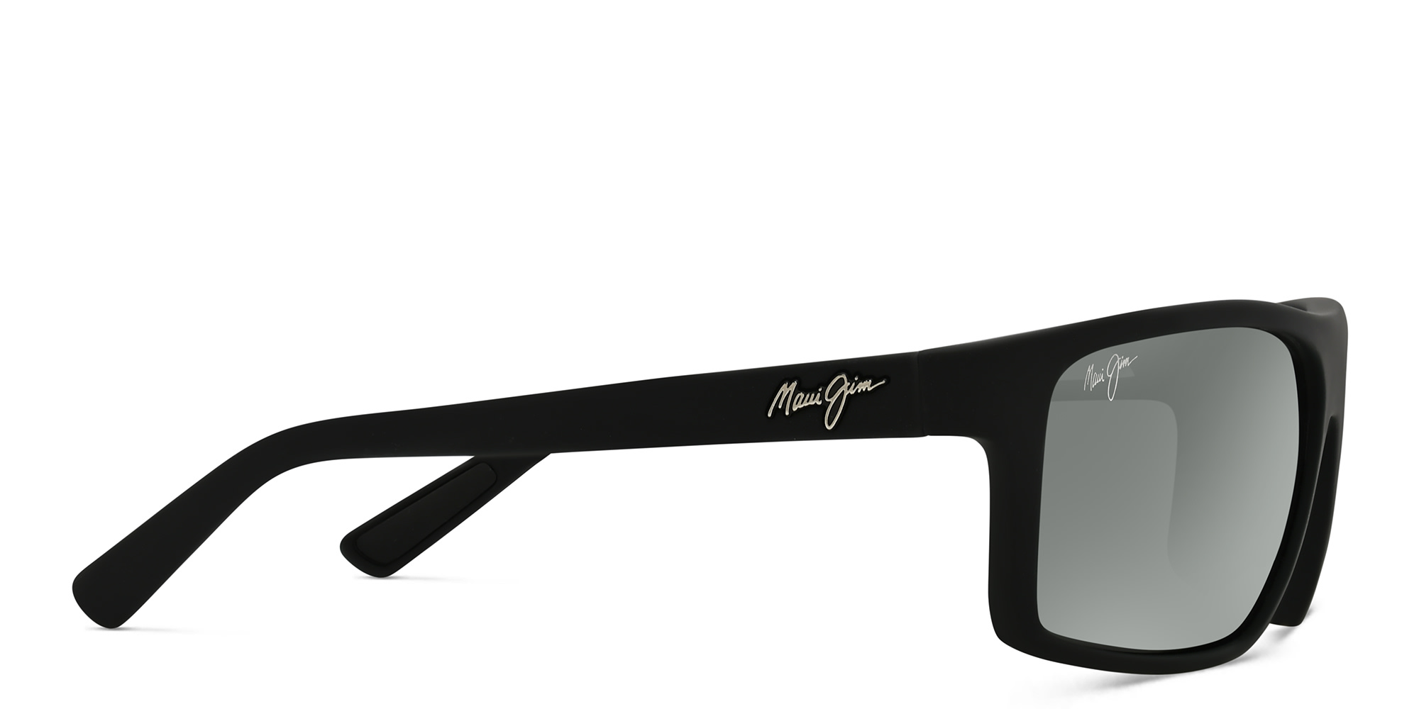 Maui Jim Byron Bay Unisex Rectangle Sunglasses in Black – Product Photo 3
