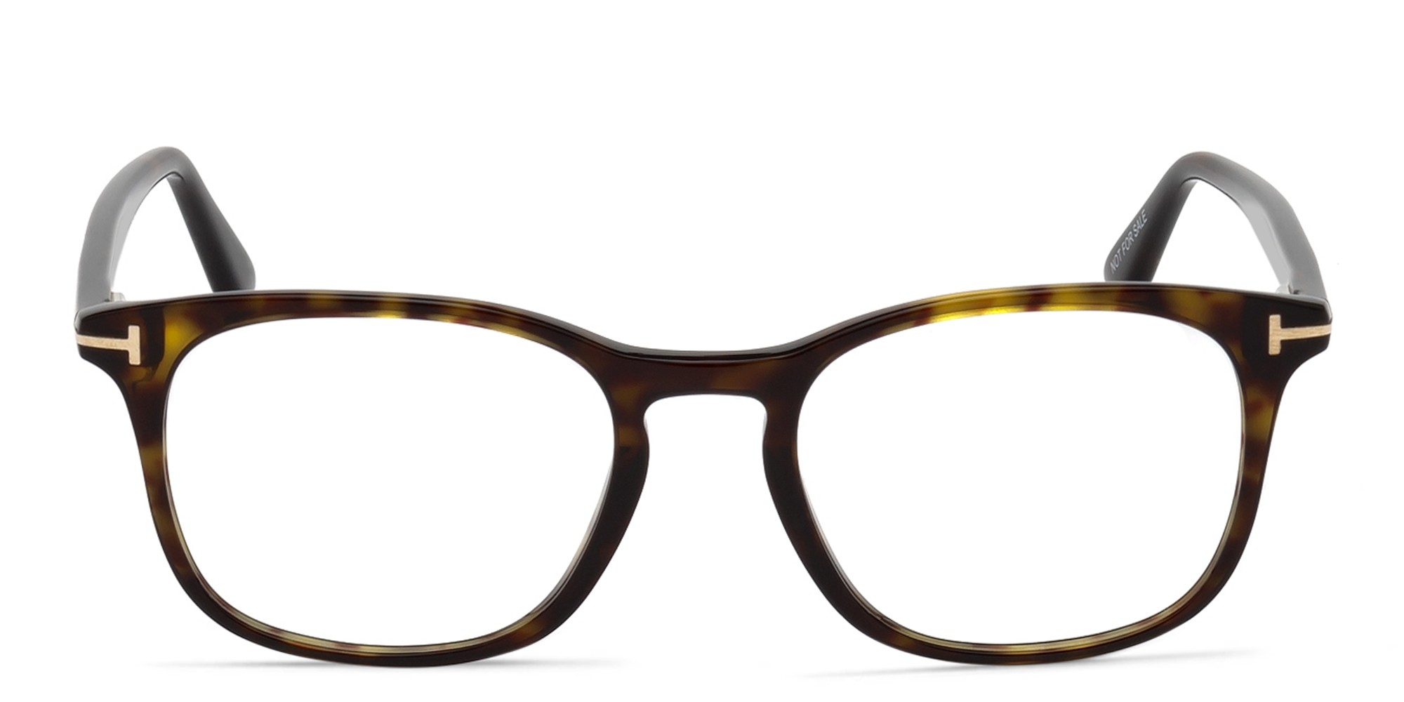 TOM FORD Square Eyeglasses in Dark Havana – Product Photo 1