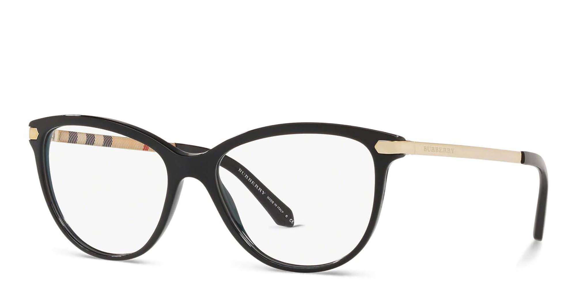 BURBERRY Square Eyeglasses in Black – Product Photo 2
