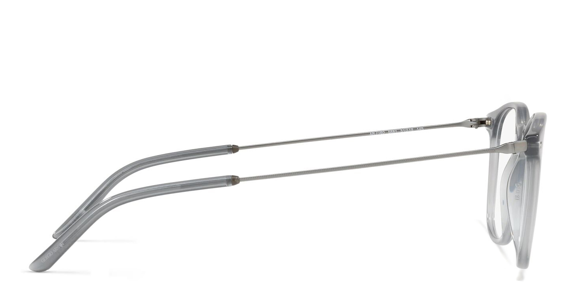 نظارة طبية بانتوس من جورجو أرماني بلون رمادي - صورة المنتج 3