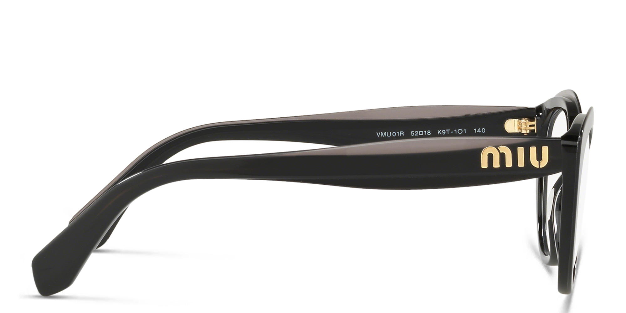 MIU MIU Cat-Eye Eyeglasses in Black – Product Photo 3