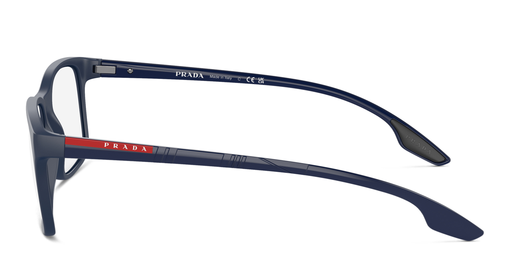 Prada Linea Rossa Pillow Eyeglasses in Dark Blue – Product Photo 3