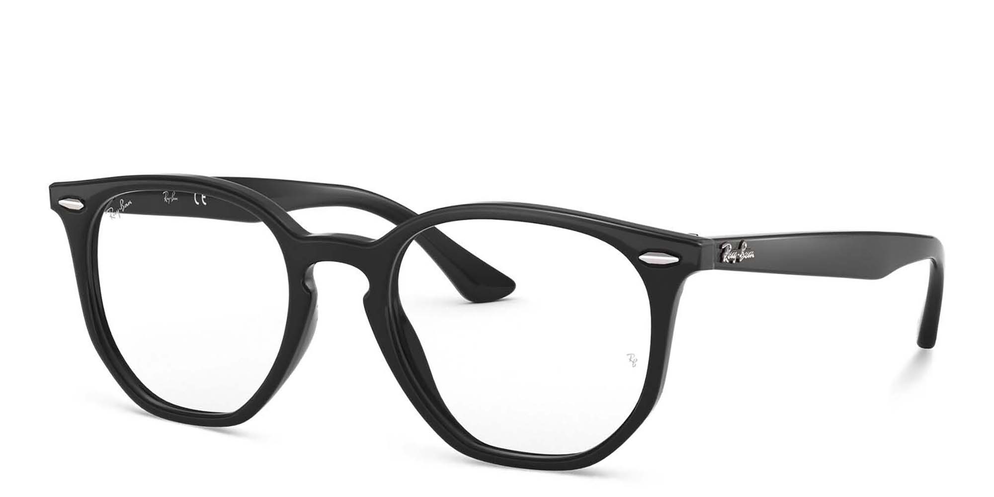 Ray-Ban Unisex Irregular Eyeglasses in Black – Product Photo 2