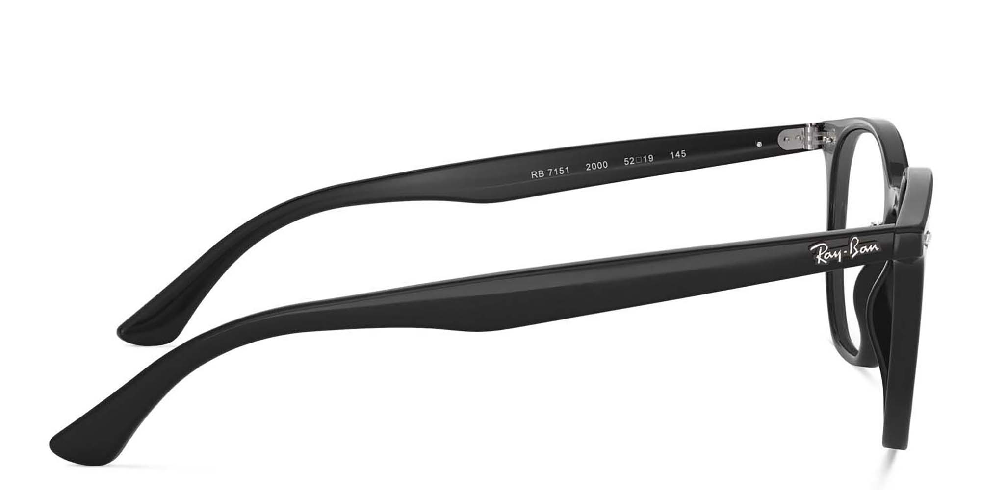 Ray-Ban Unisex Irregular Eyeglasses in Black – Product Photo 3