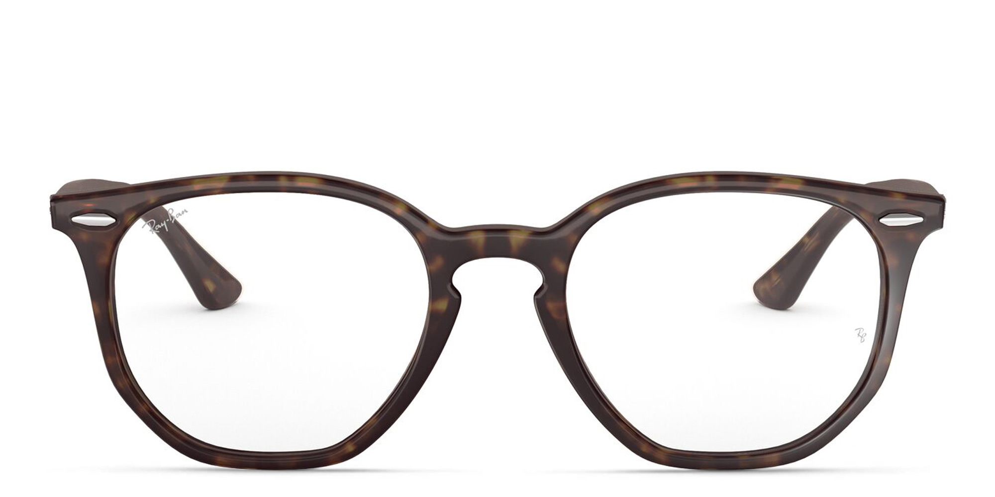 Ray-Ban Unisex Irregular Eyeglasses in Havana – Product Photo 1