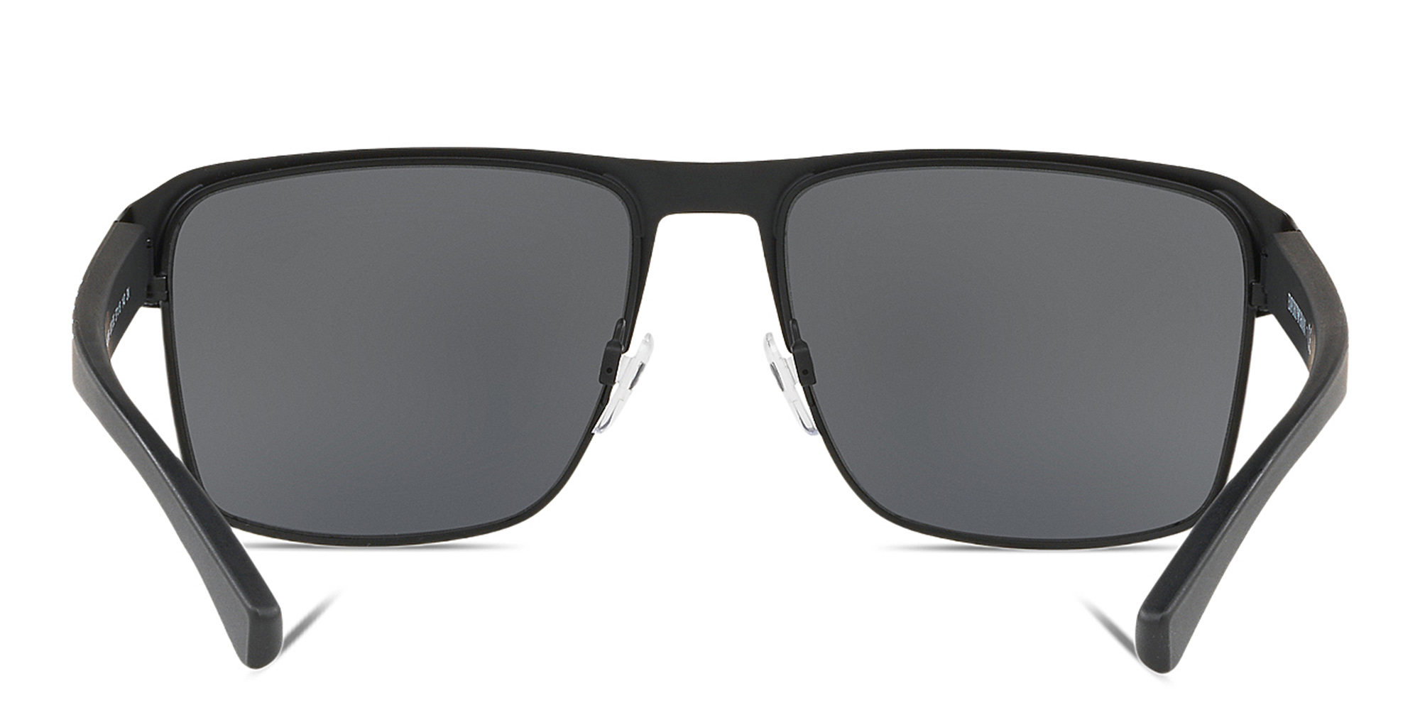 Emporio Armani Square Sunglasses in Matte Black – Product Photo 4