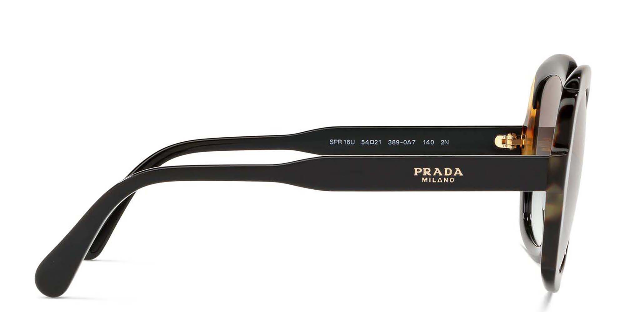 PRADA Square Sunglasses in Black – Product Photo 3