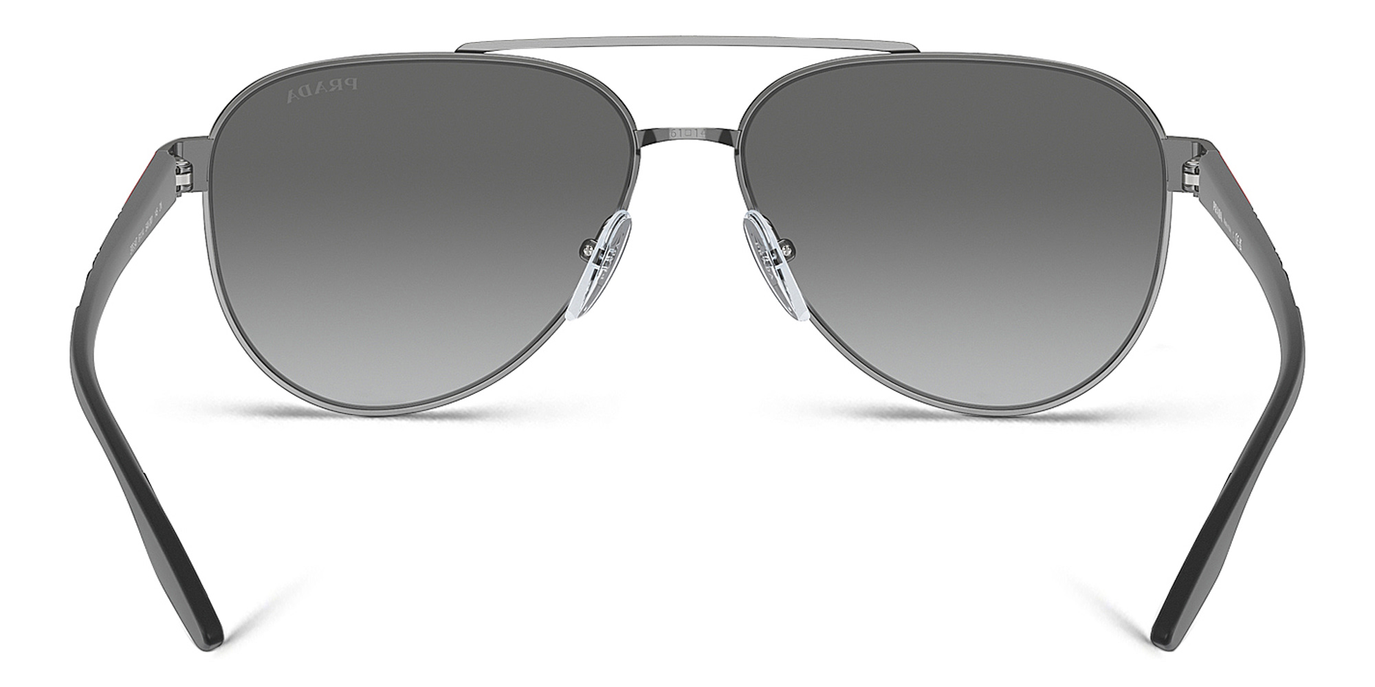 Prada Linea Rossa Pilot Sunglasses in Gunmetal – Product Photo 4