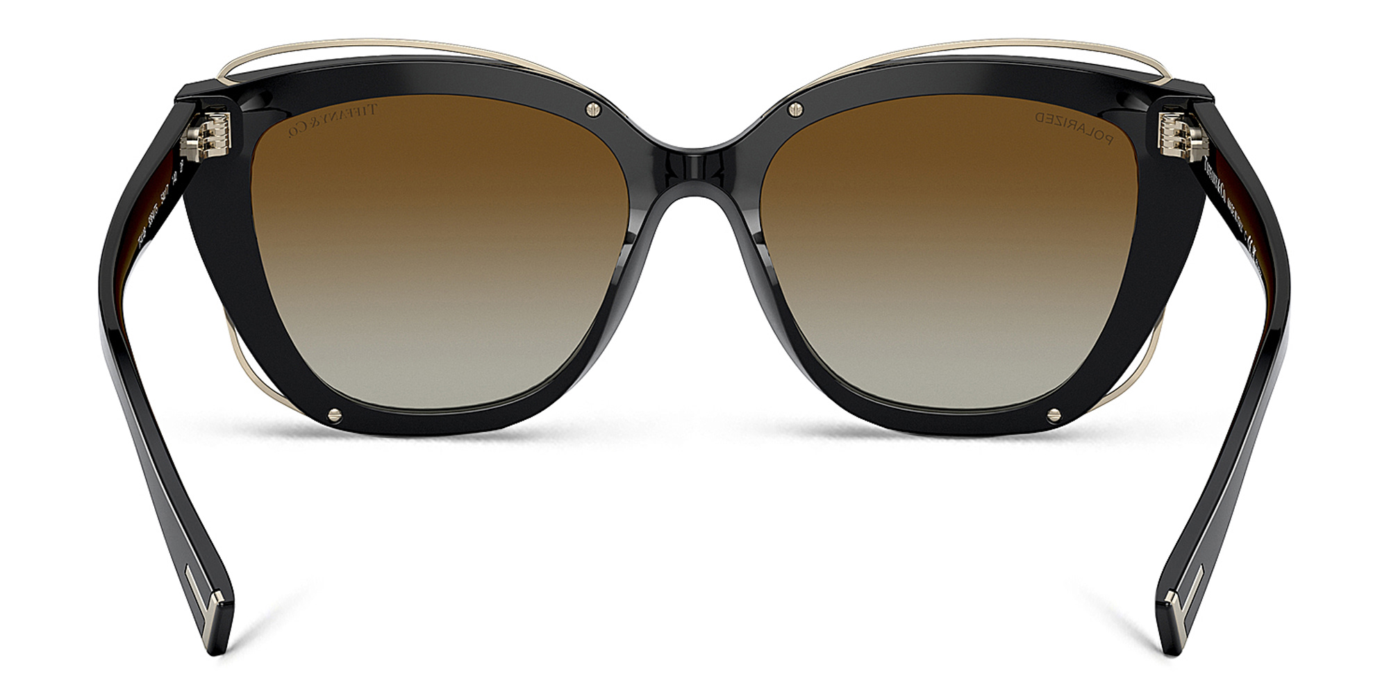 TIFFANY Cat-Eye Sunglasses in Pale Gold/Black – Product Photo 4