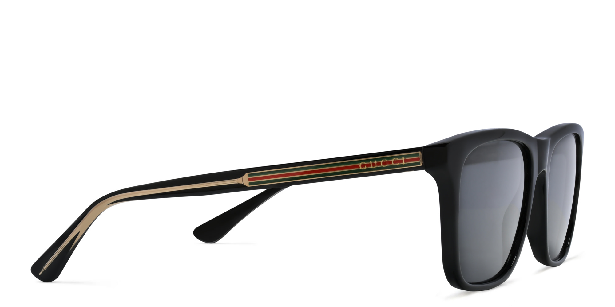 GUCCI Rectangle Sunglasses in Black – Product Photo 3