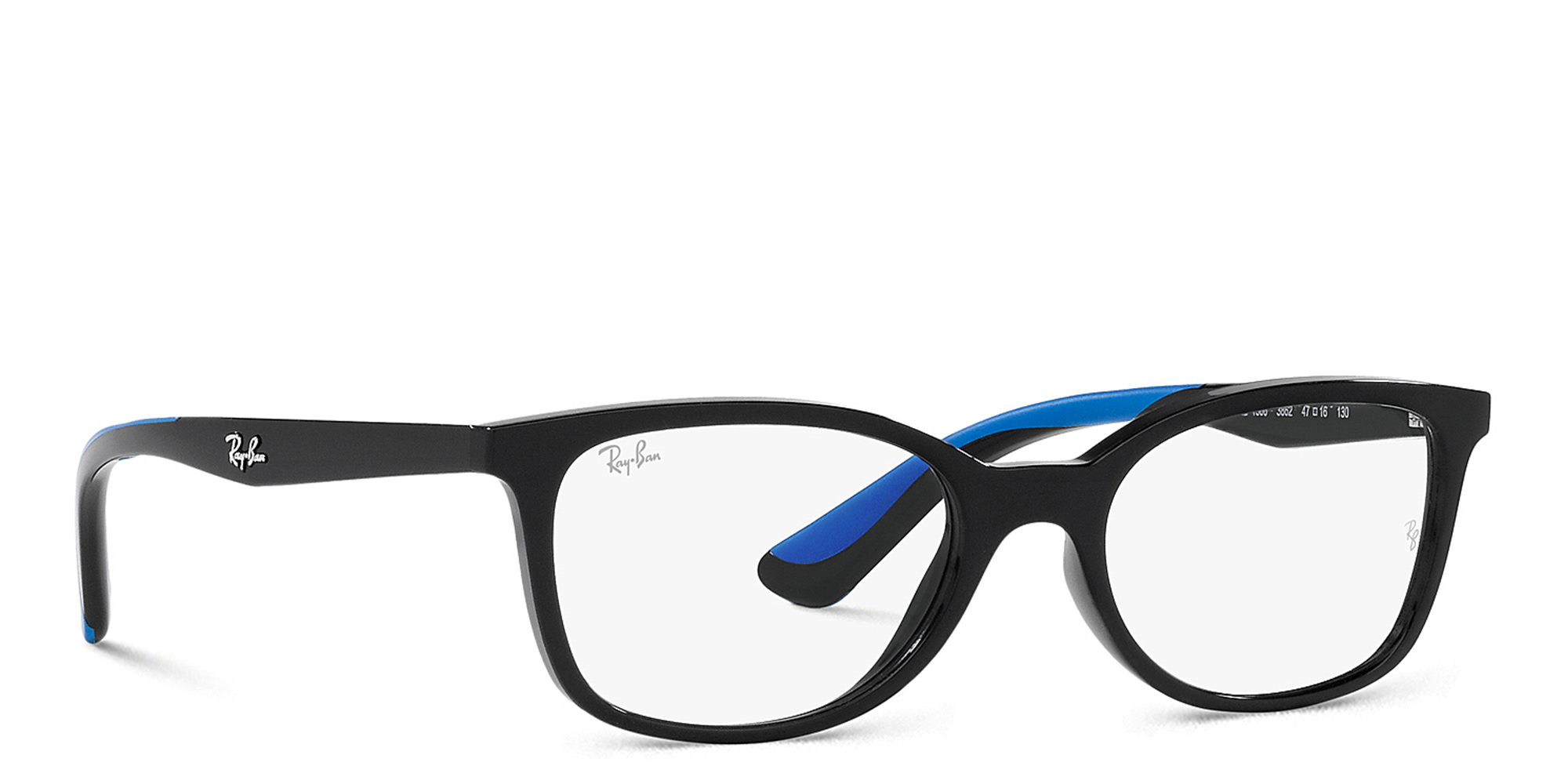 Ray-Ban Junior Ferrari Kids Rectangle Eyeglasses in Black – Product Photo 4