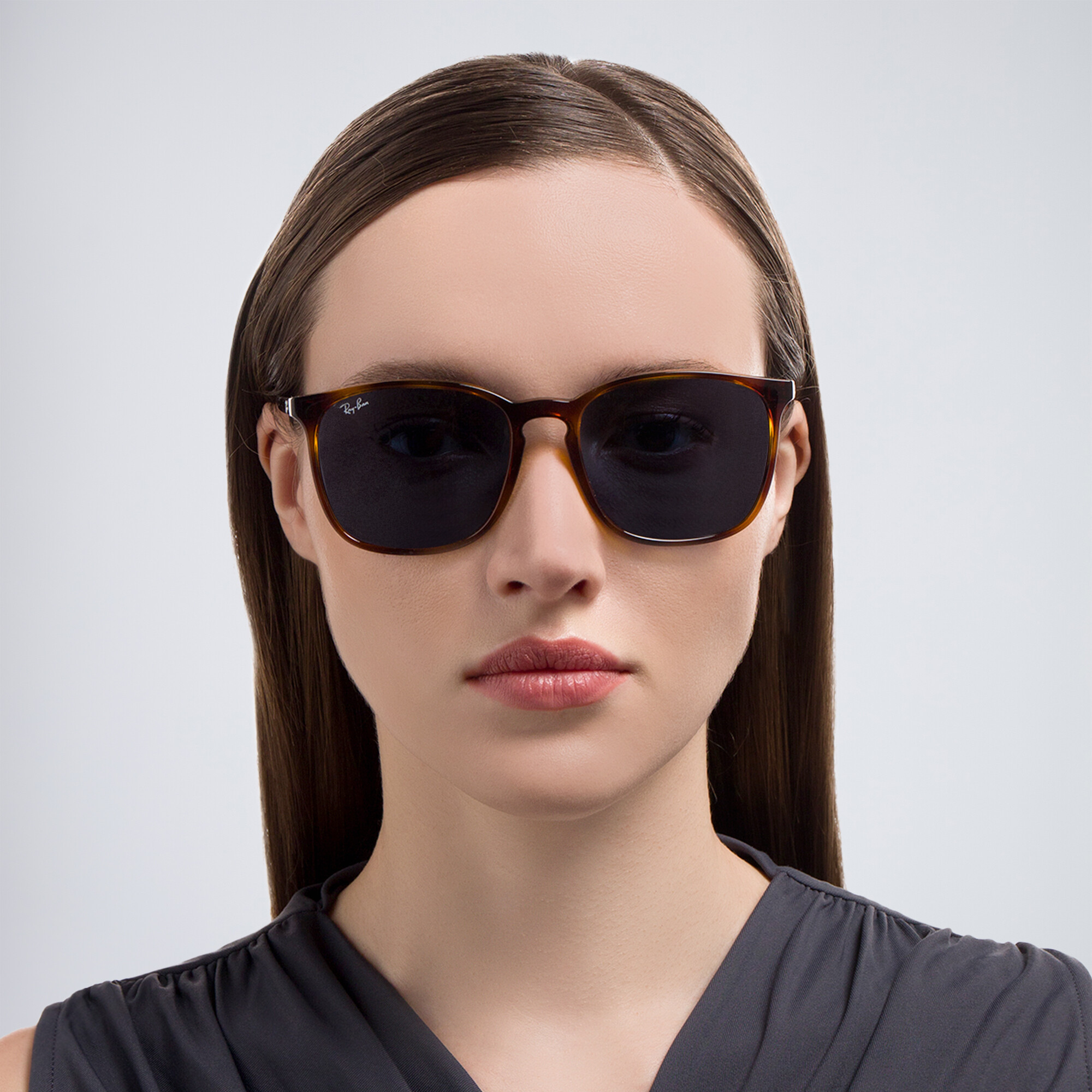 نظارات شمسية مربّعة للجنسين من راي بان بلون مموه - صورة المنتج 5