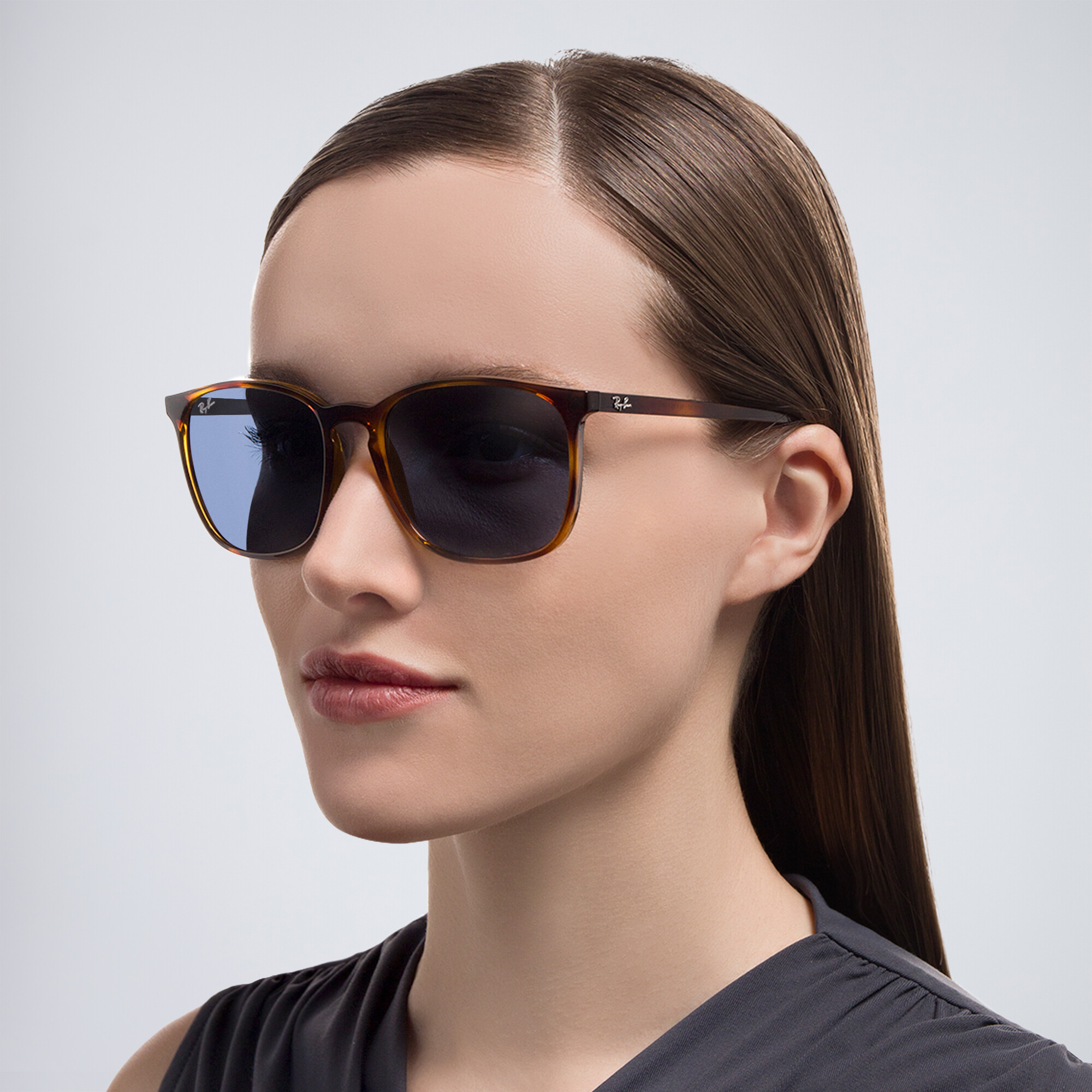 نظارات شمسية مربّعة للجنسين من راي بان بلون مموه - صورة المنتج 6