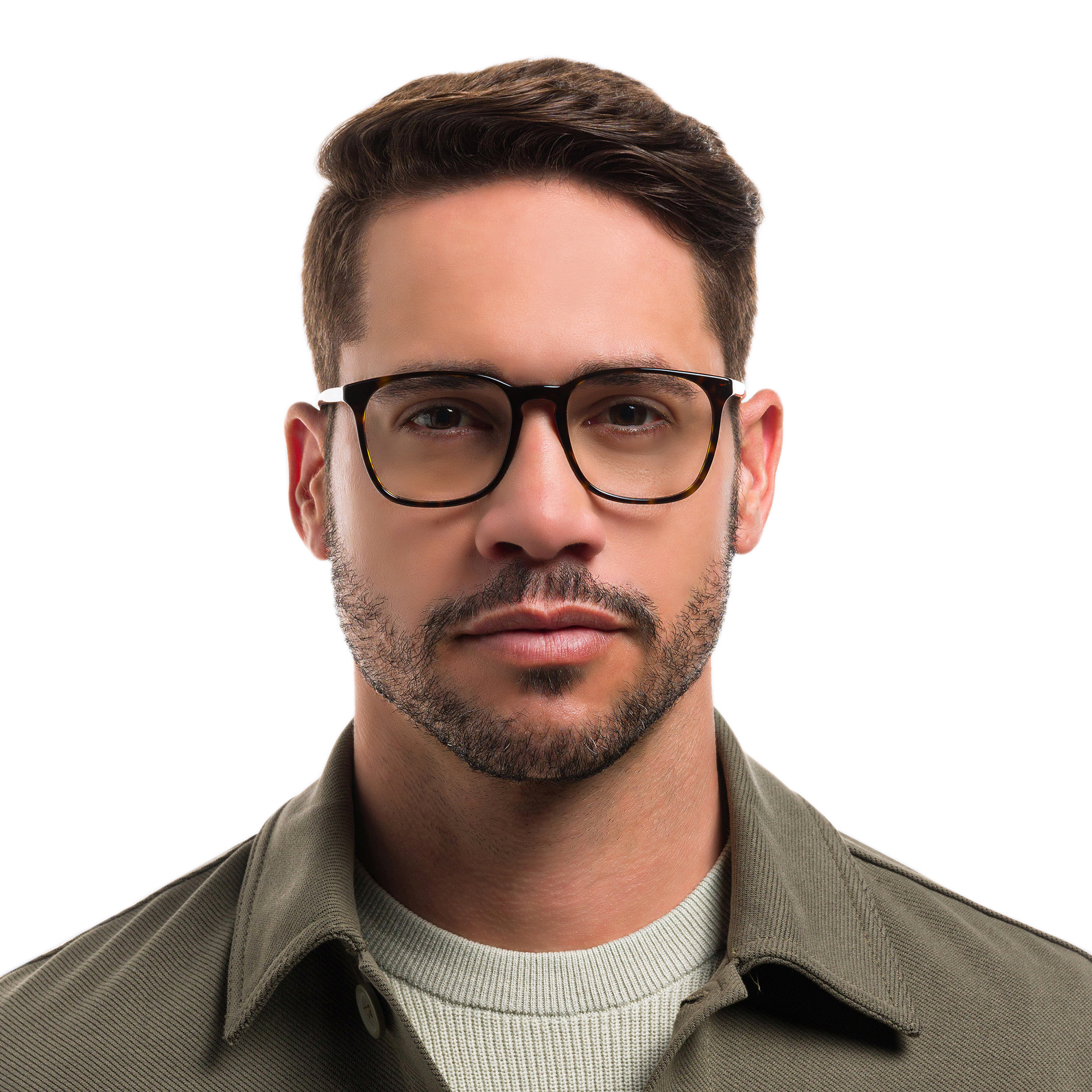 تسوق نظارة طبية بإطار مربع راي بان بلون متموج أونلاين.