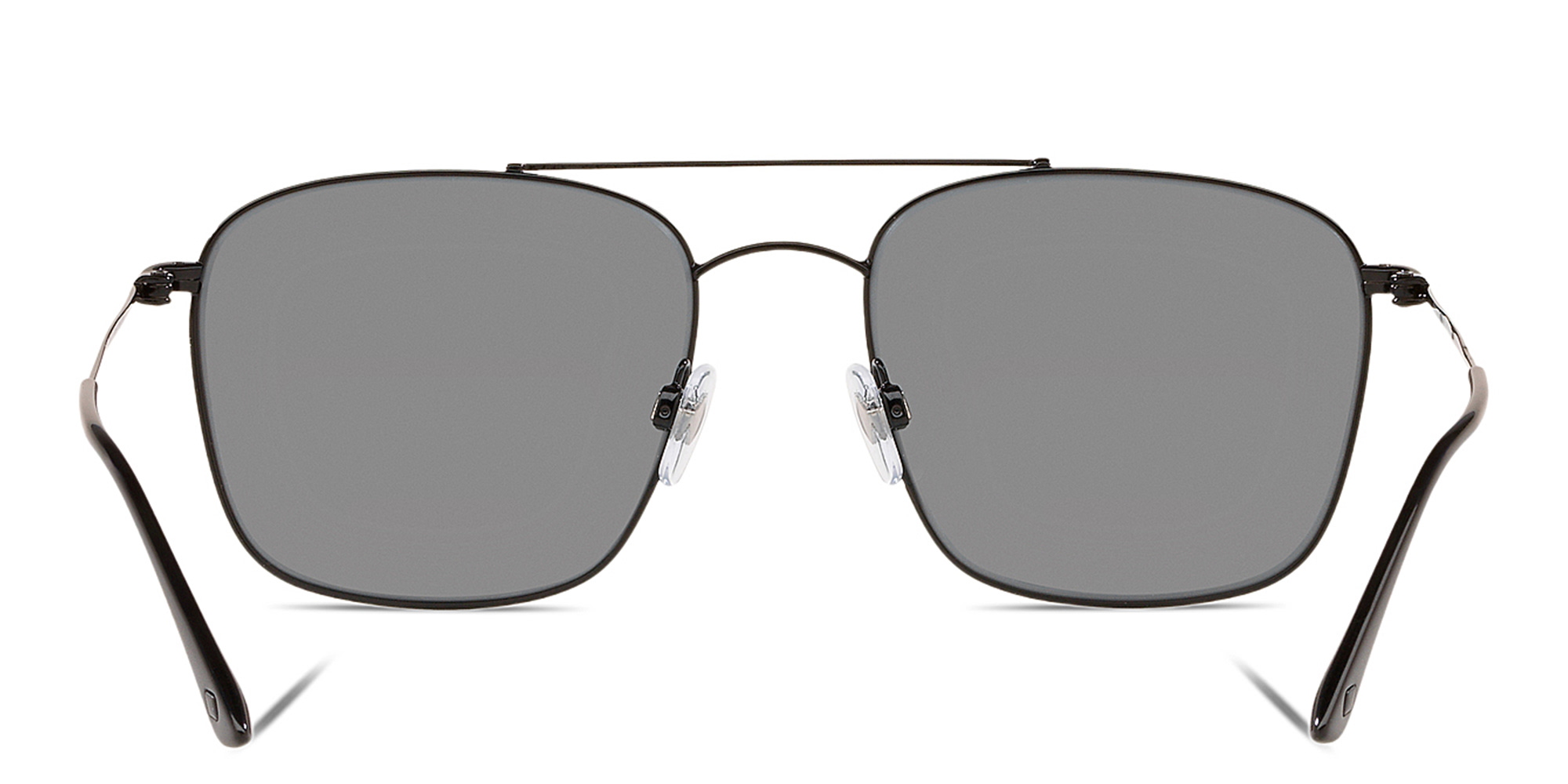Shop GIORGIO ARMANI Square Sunglasses in Black online.