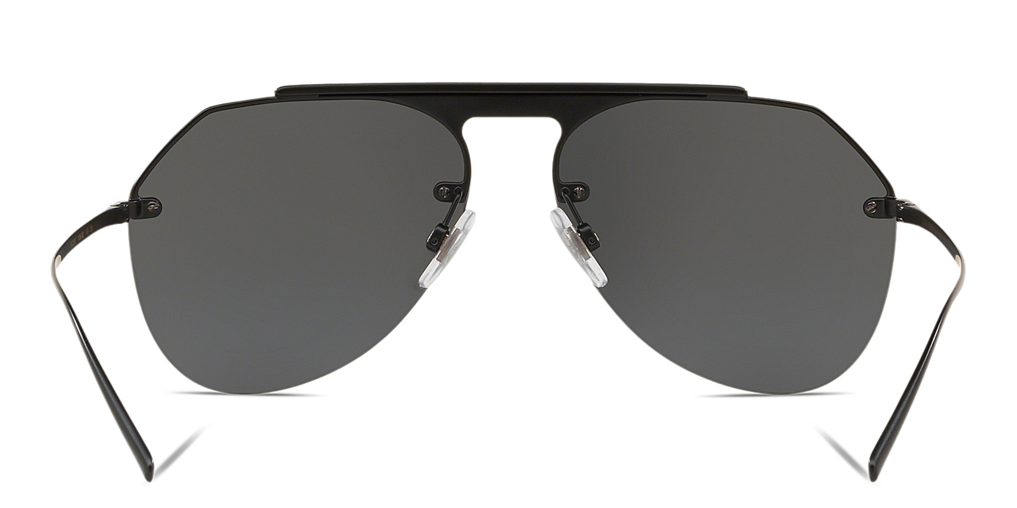 Dolce & Gabbana Rimless Aviator Sunglasses in Black – Product Photo 4