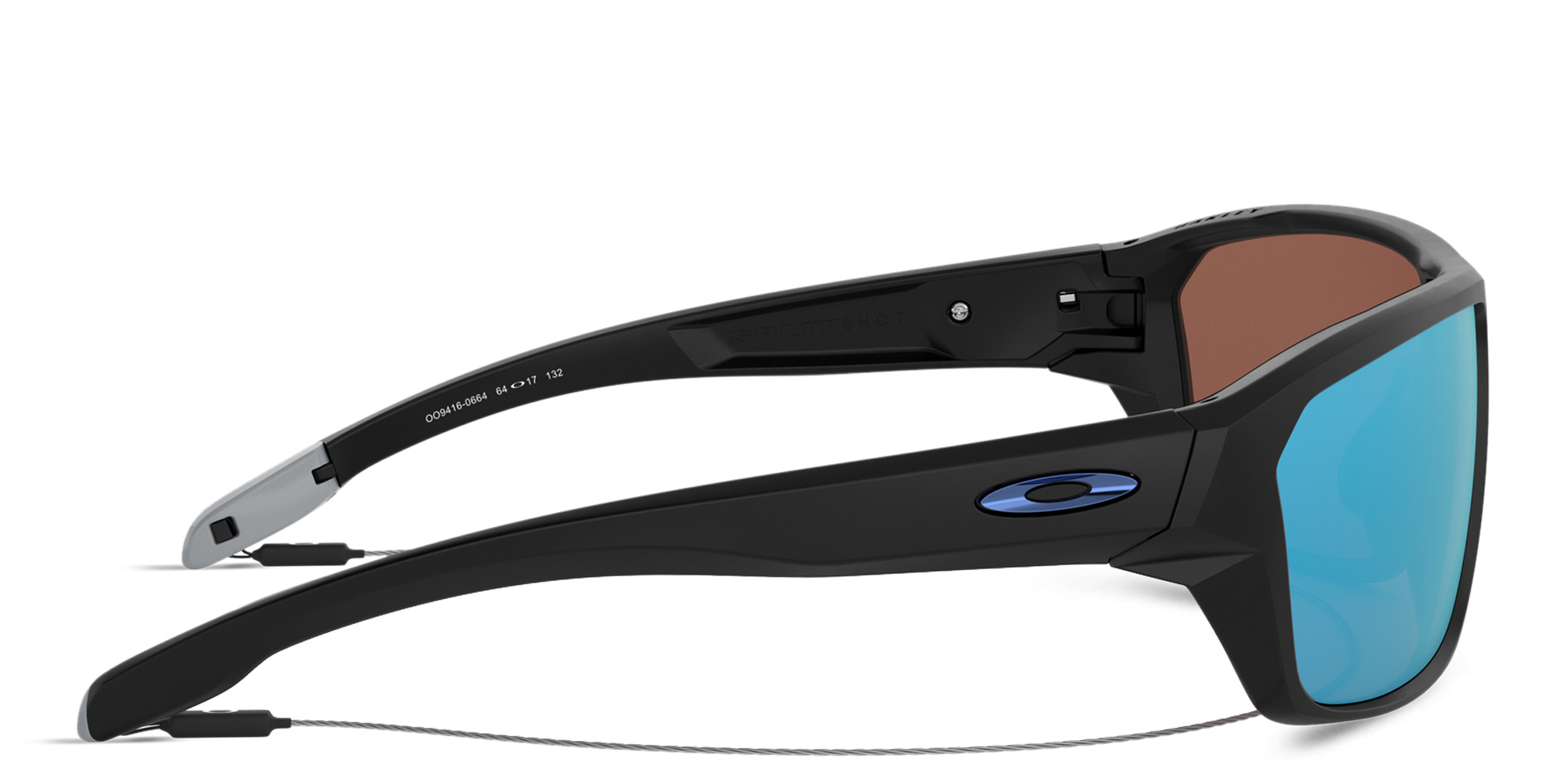 Shop Oakley Split Shot Rectangle Sunglasses in Matte Black online.