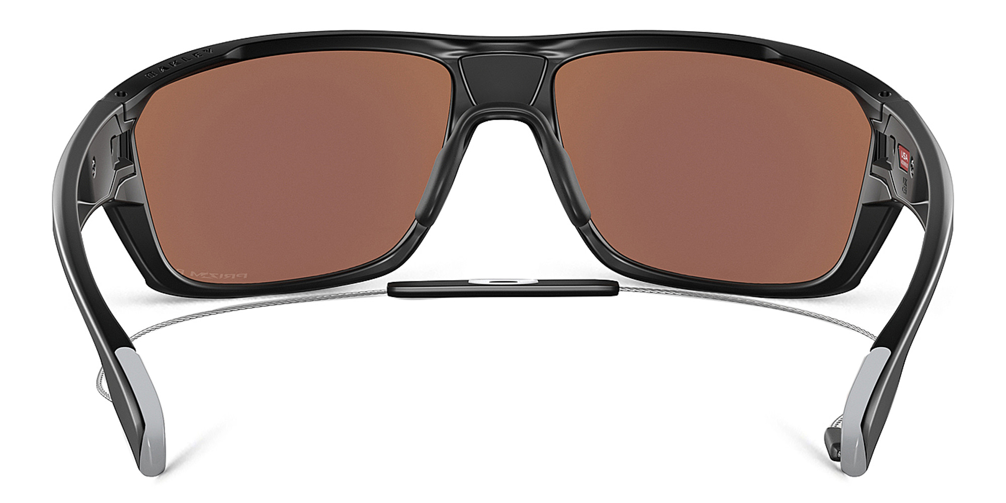 Shop Oakley Split Shot Rectangle Sunglasses in Matte Black online.