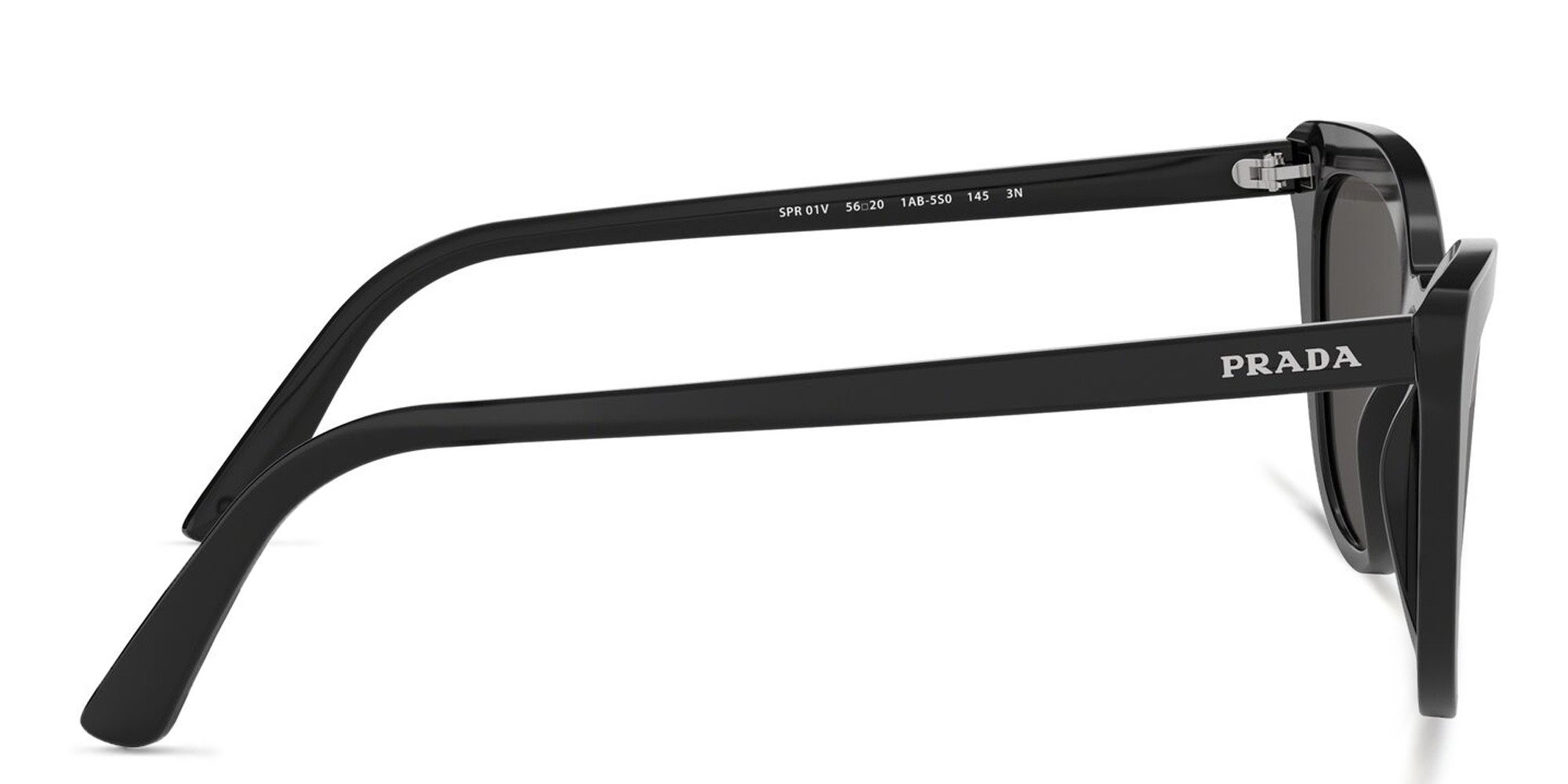 PRADA Cat Eye Sunglasses in Shiny Black – Product Photo 3